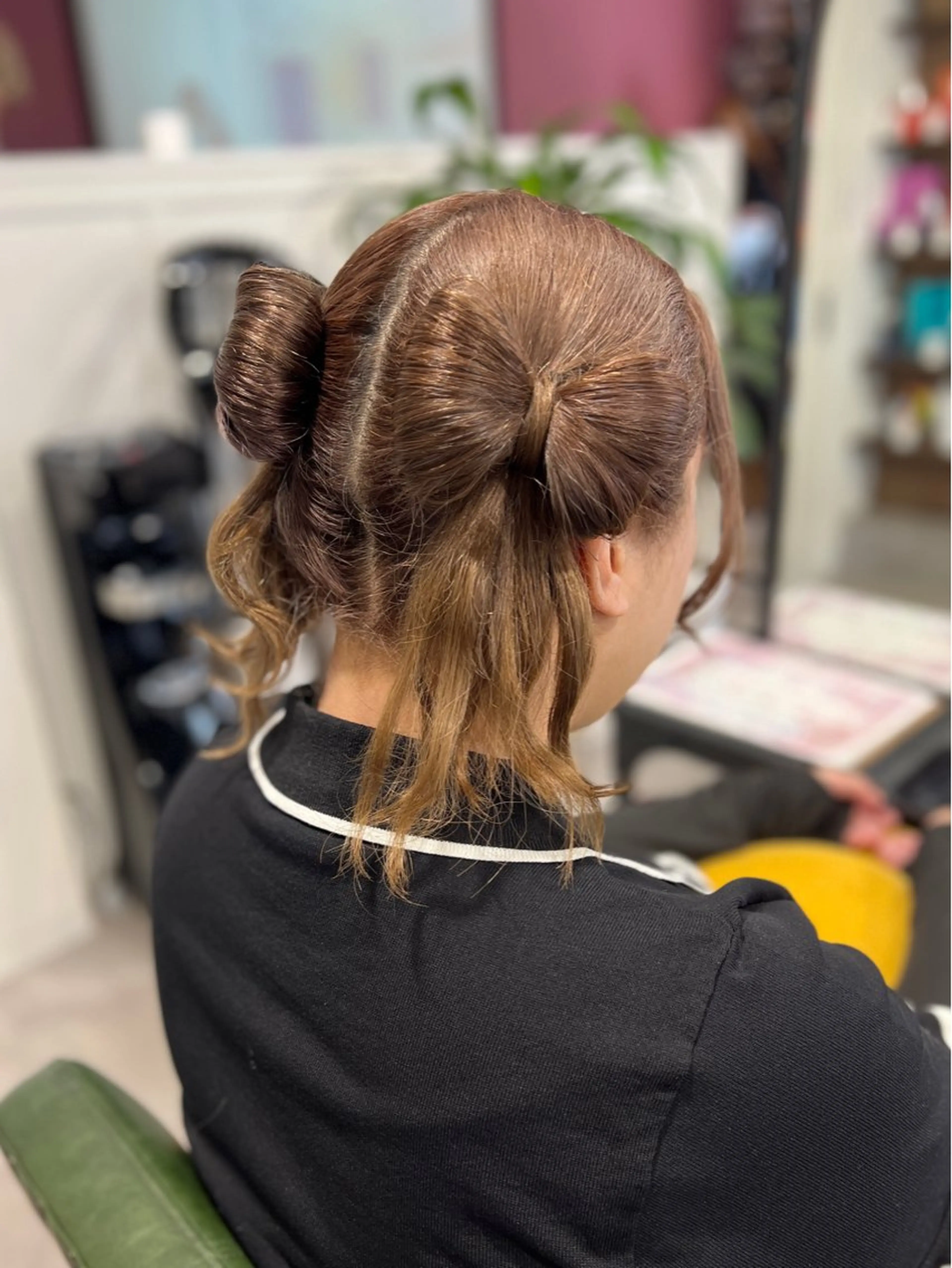 ロング ヘアアレンジ 韓国風レイヤー ∕ 大隣 里桜のヘアスタイル