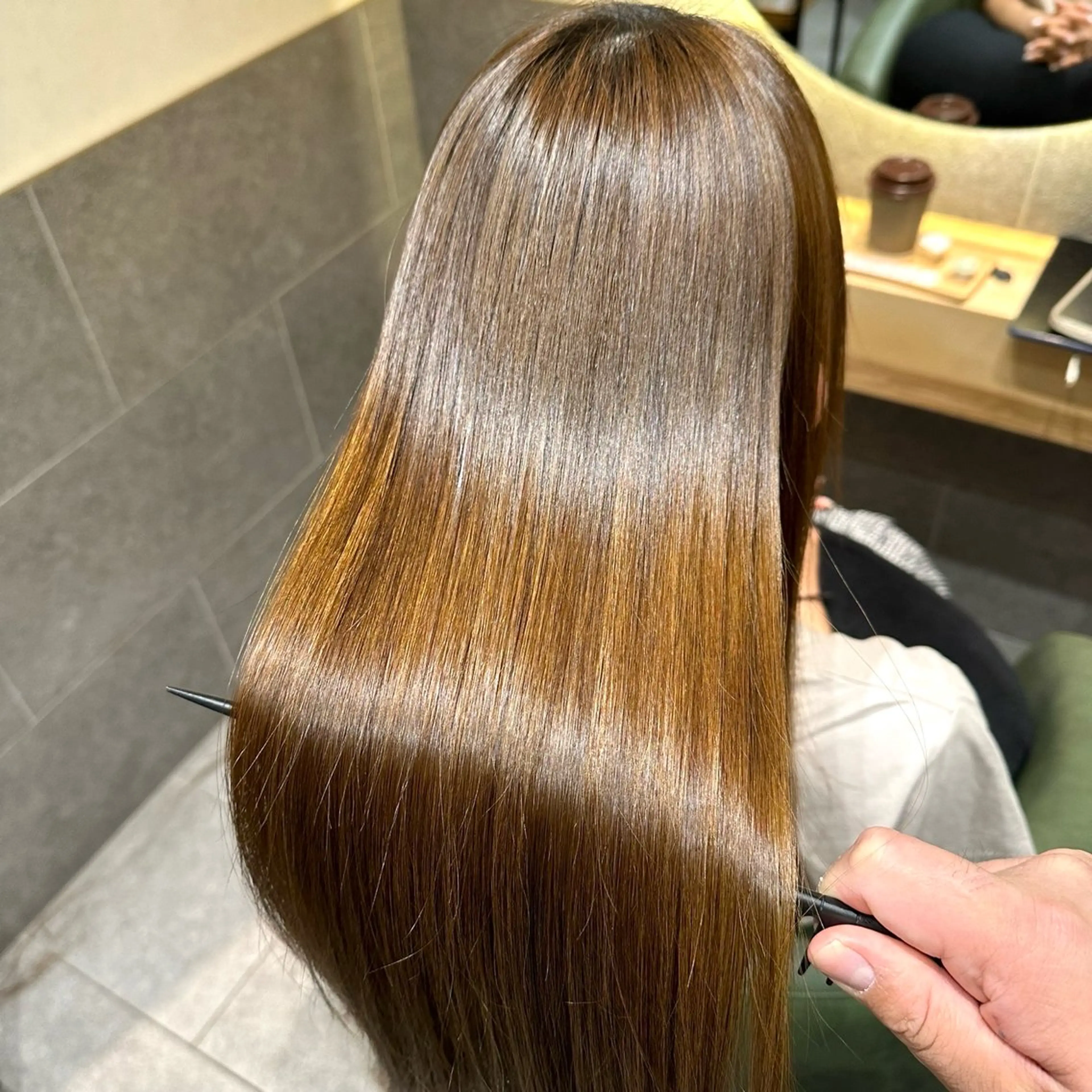 ロング カット 縮毛矯正 🫧縮毛矯正🫧 yuriのヘアスタイル