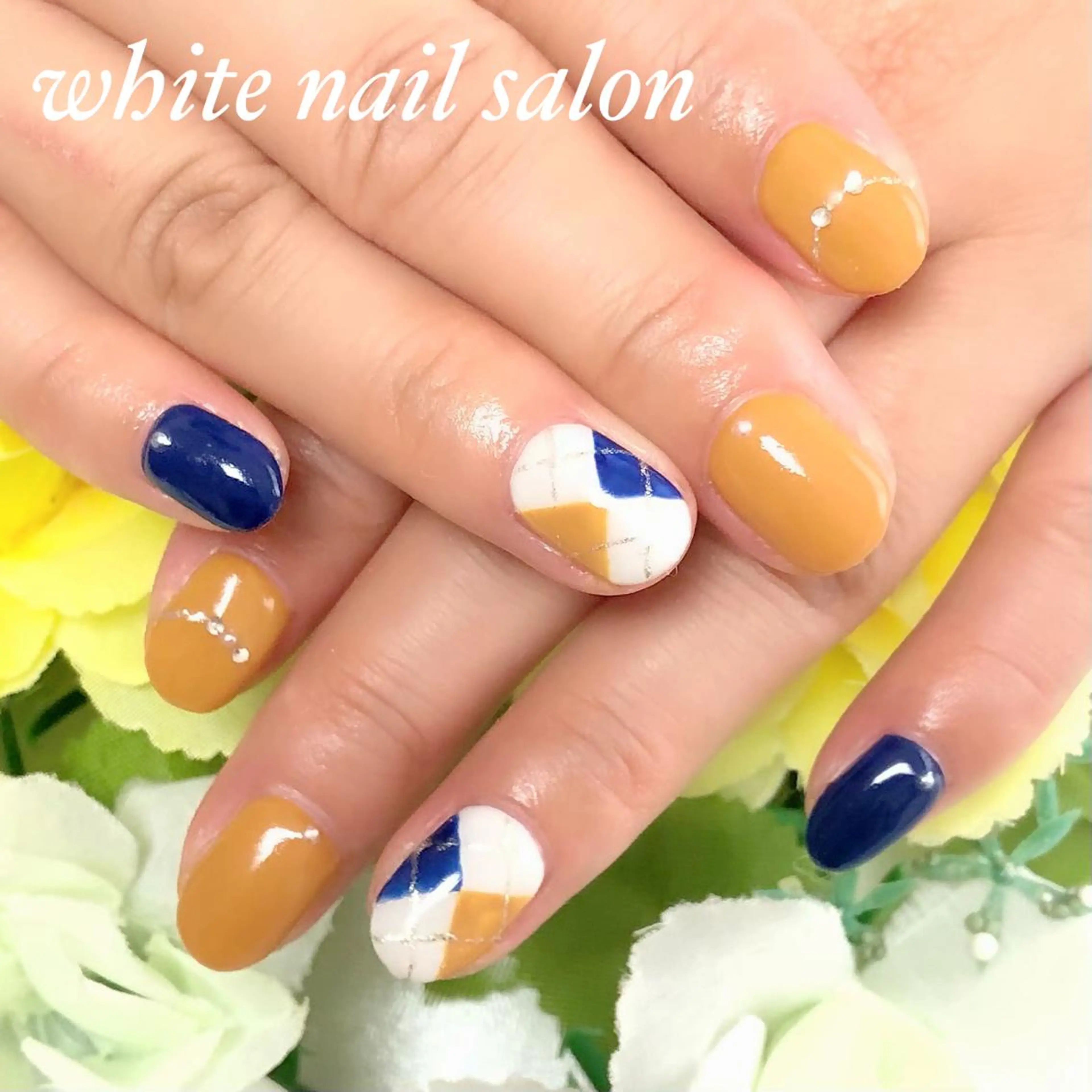 ネイル ジェルネイル ハードジェル 持ち込み ソフトジェル ハンドネイル white nail salonのネイルデザイン