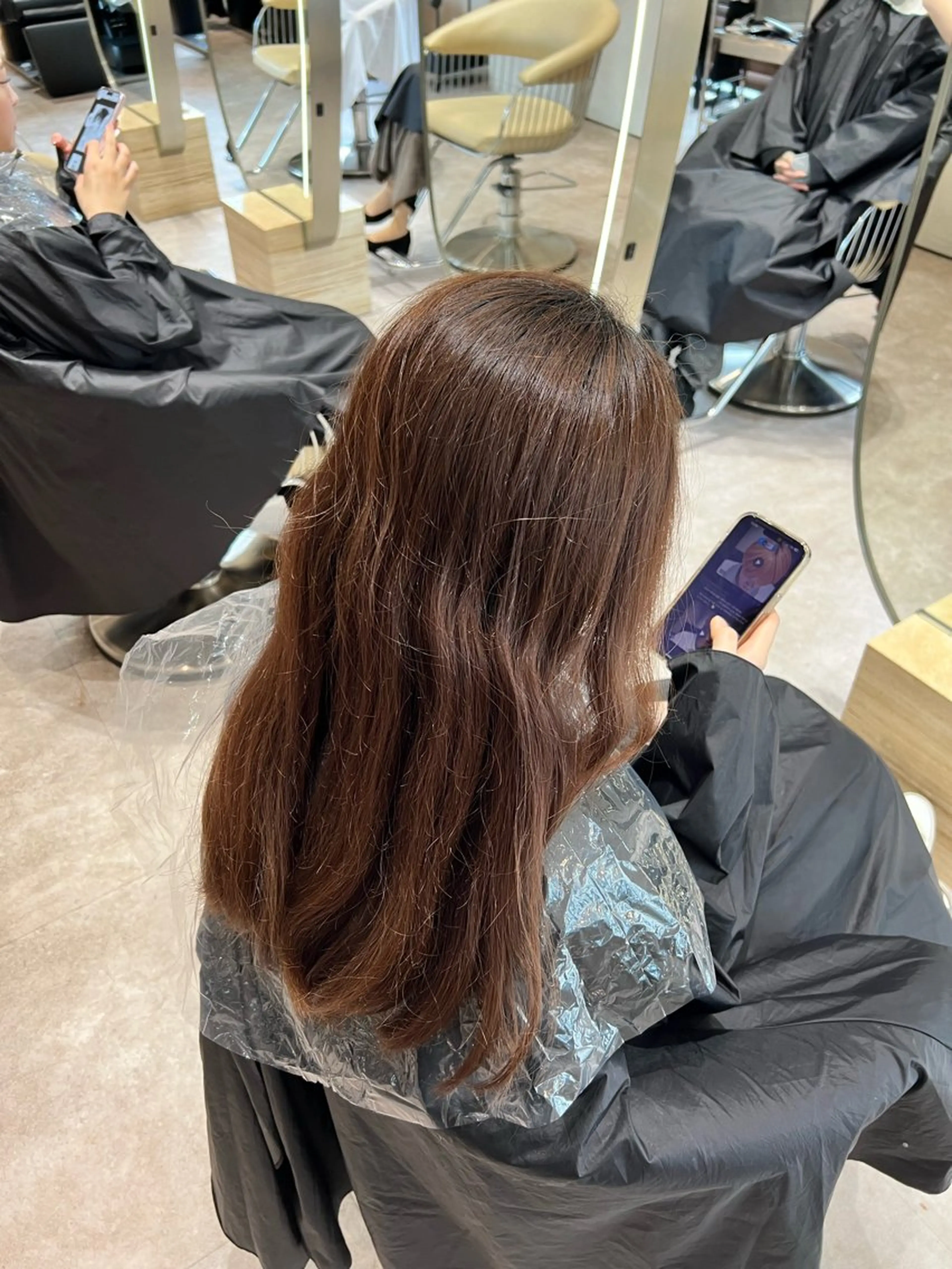 ミディアム カラー カット ヘアカラー 縮毛矯正 トリートメント ✨髪質改善 縮毛矯正 艶髪 立川 コウキ✨のヘアスタイル