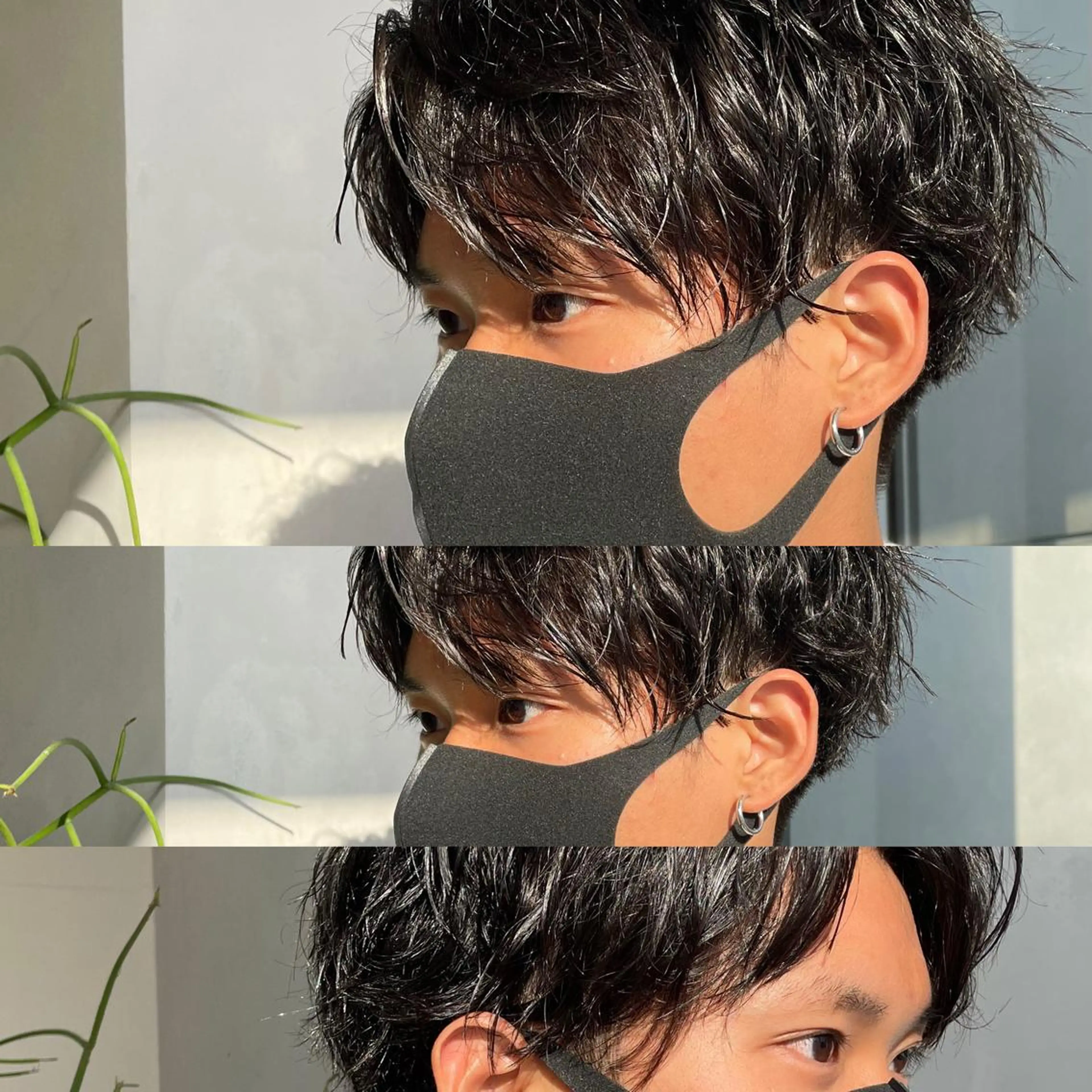 パーマ メンズ カット パーマ 渋谷レイヤーカット/ 暖色艶カラー🩵高橋のヘアスタイル