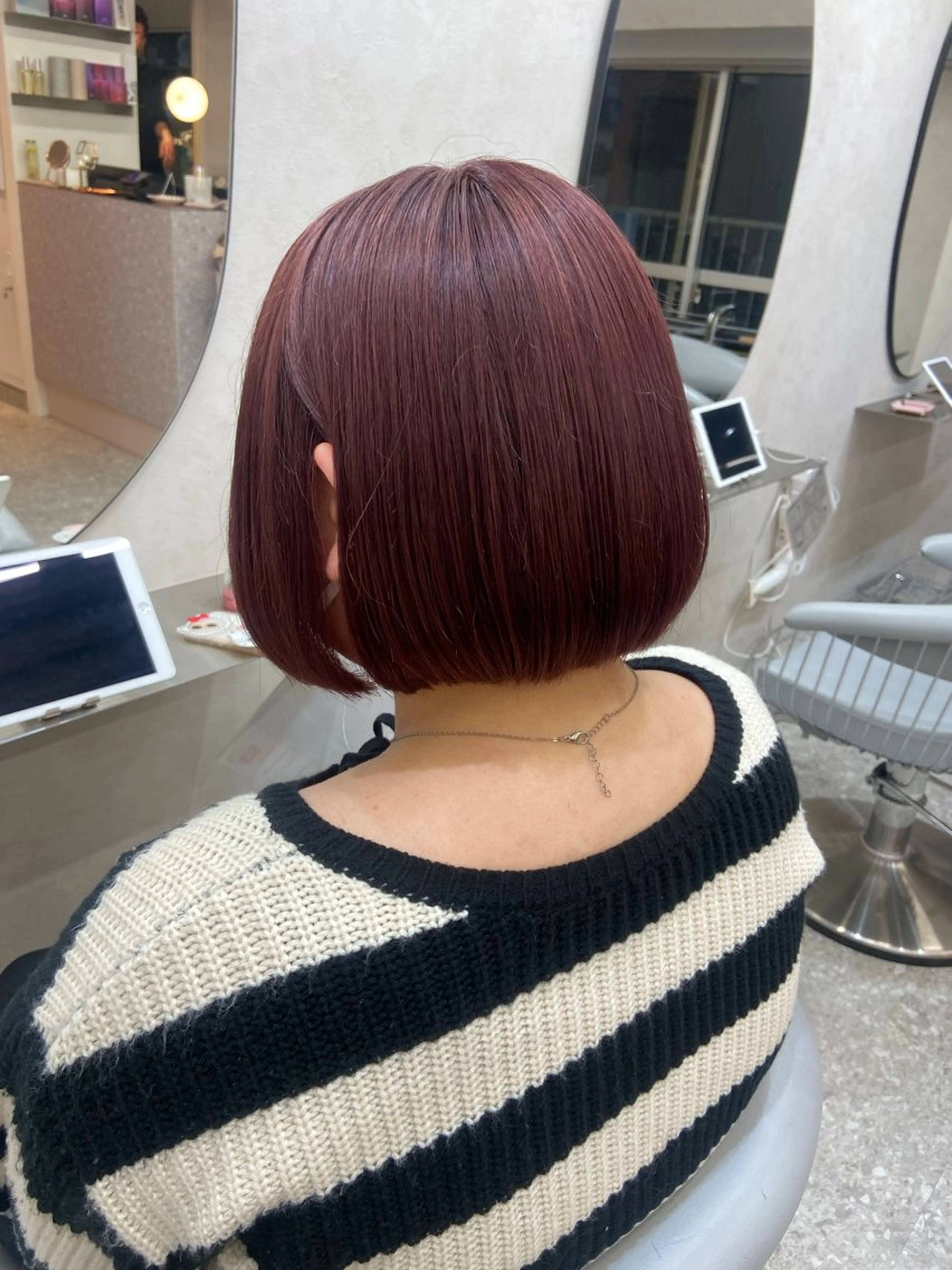 ミディアム カラー ブリーチ ケアブリーチ ダブルカラー ラベンダーカラー ラベンダーピンク カット ヘアカラー トリートメント 新宿/韓国ヘア 中明度カラー/かやのヘアスタイル