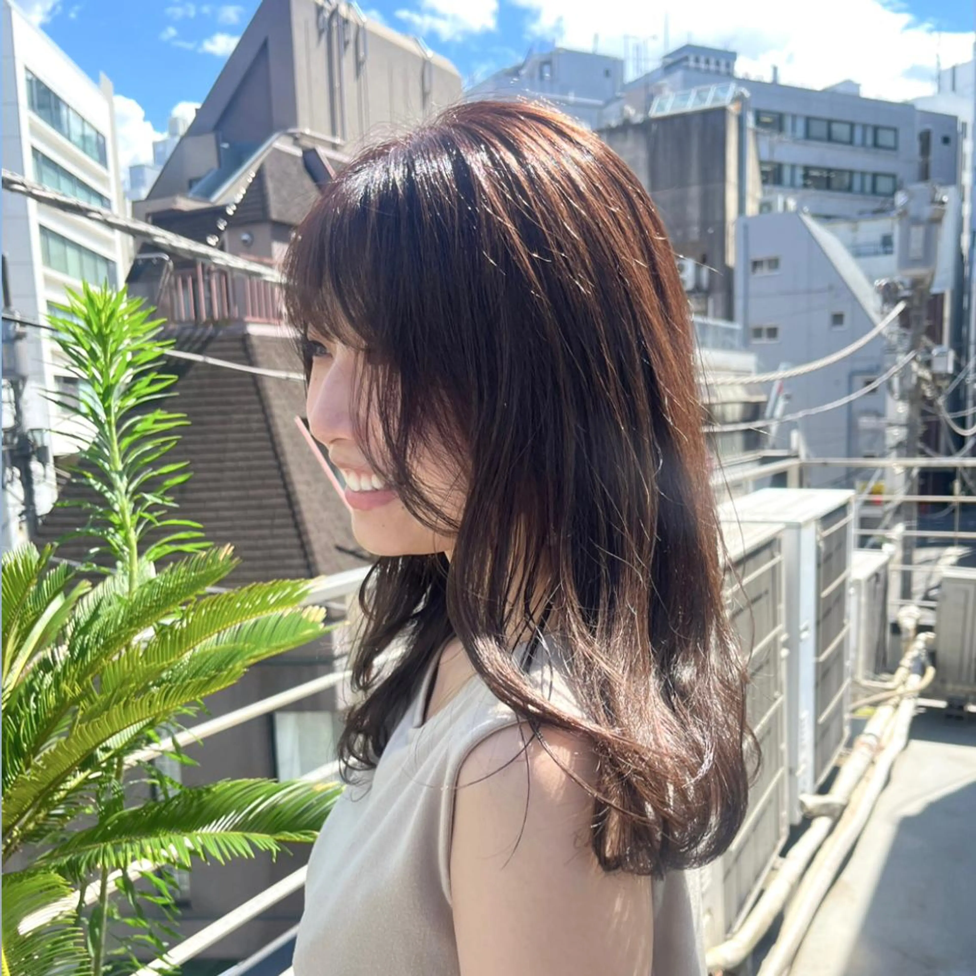 セミロング カラー ヘアアレンジ 成人式 結婚式・ブライダル アッシュ アッシュブラウン ブラウンカラー HIROKO / 透明感暖色カラー🎀のヘアスタイル