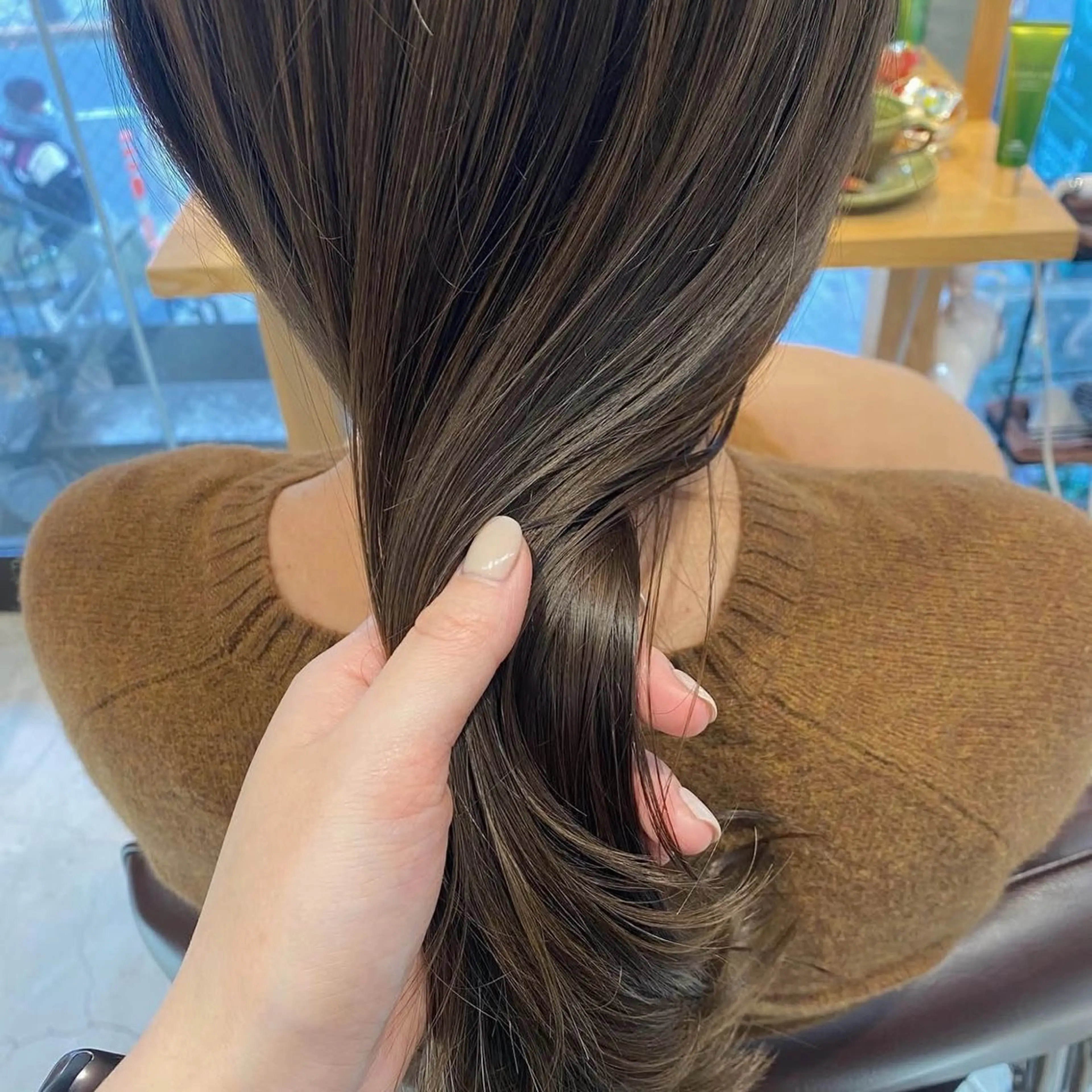 ミディアム カット ヘアカラー トリートメント chiho🌛ボブ /髪質改善カラー🫧のヘアスタイル