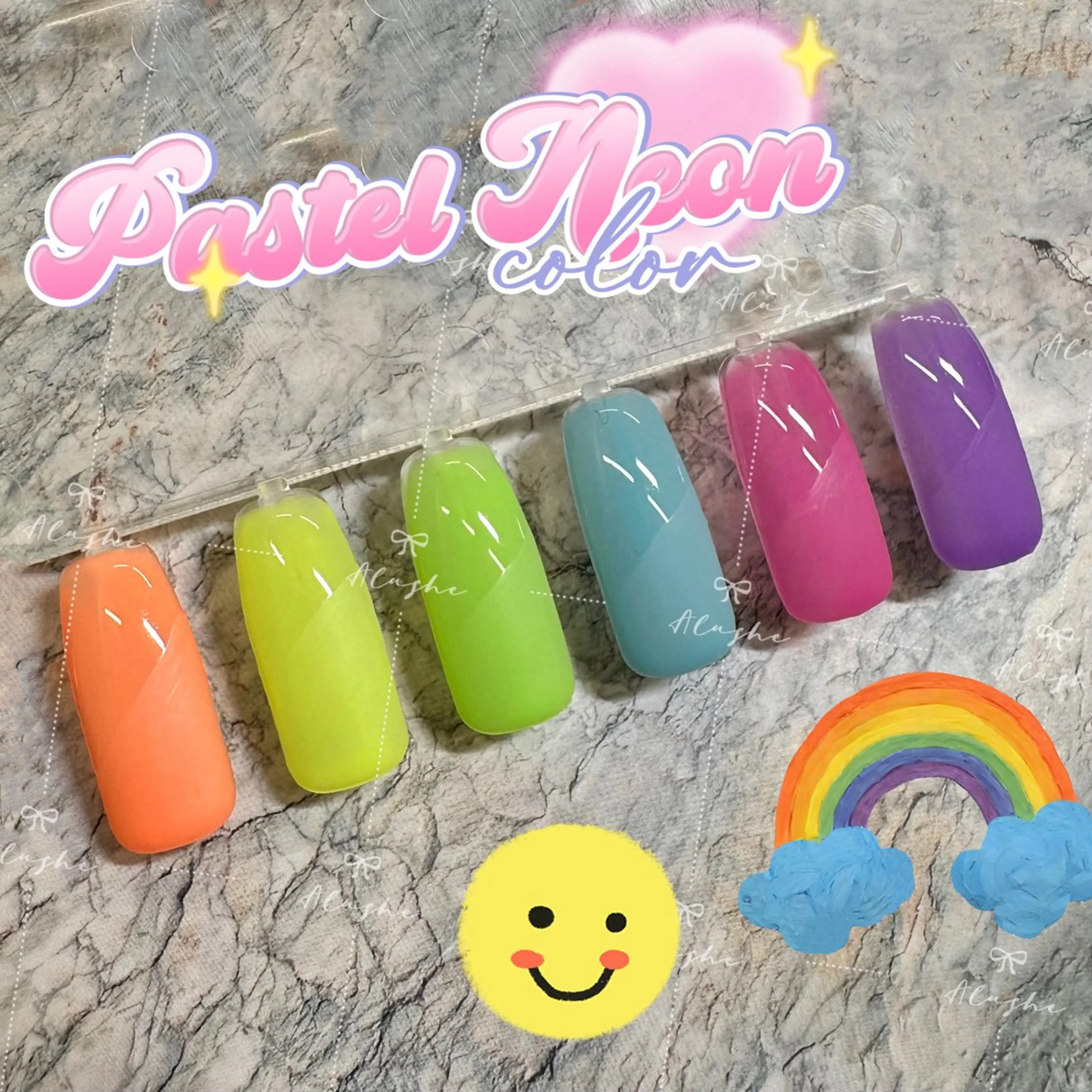 ネイル クリアネイル ハンドネイル I_p4ce所属・I_p4ce 🍊あい🍊のネイルデザイン