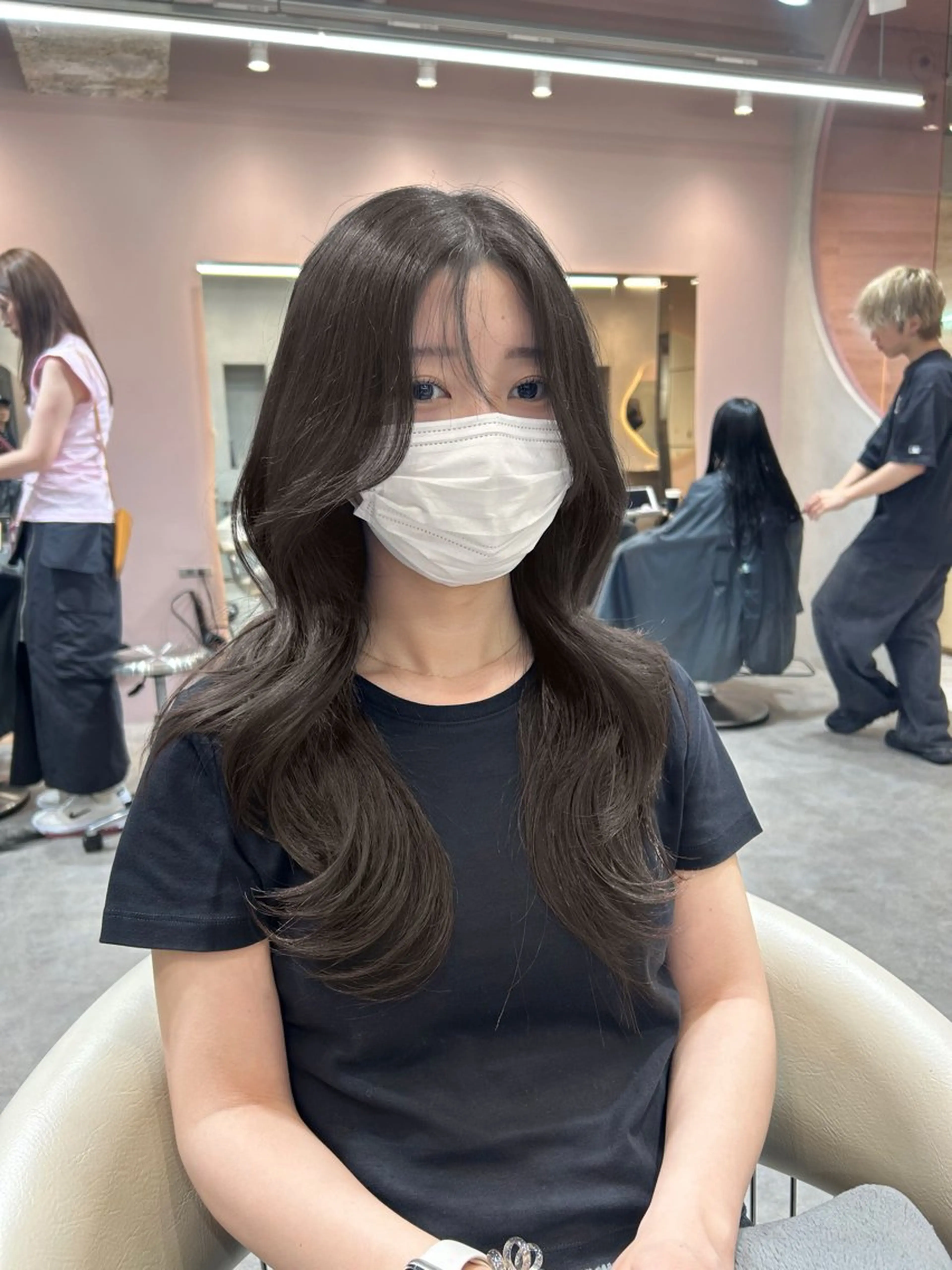 セミロング 大宮韓国ハッシュ🪽 GLROWseriのヘアスタイル