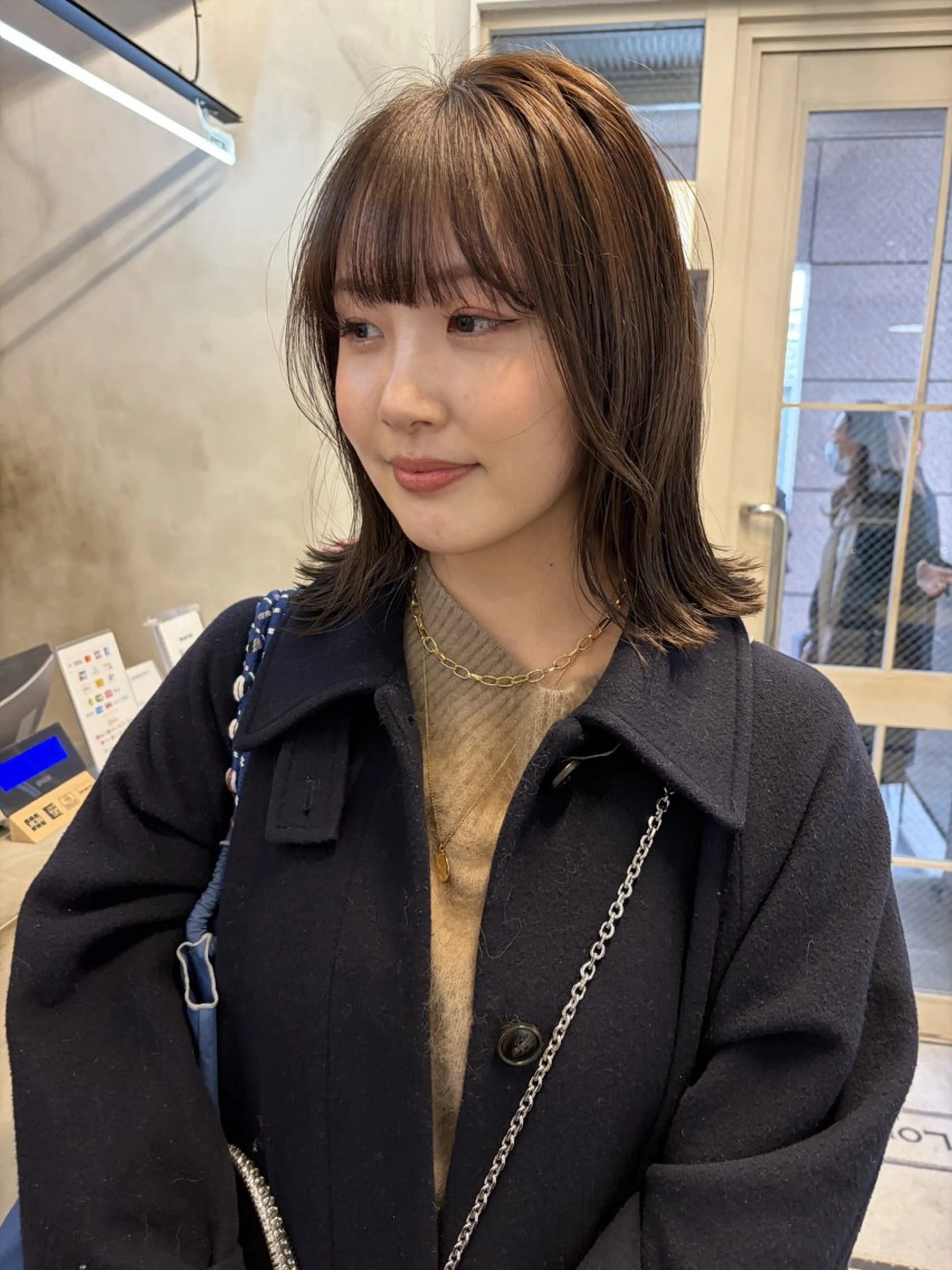 ミディアム カット トリートメント ナチュラルなヘア /ヨシダトモキのヘアスタイル