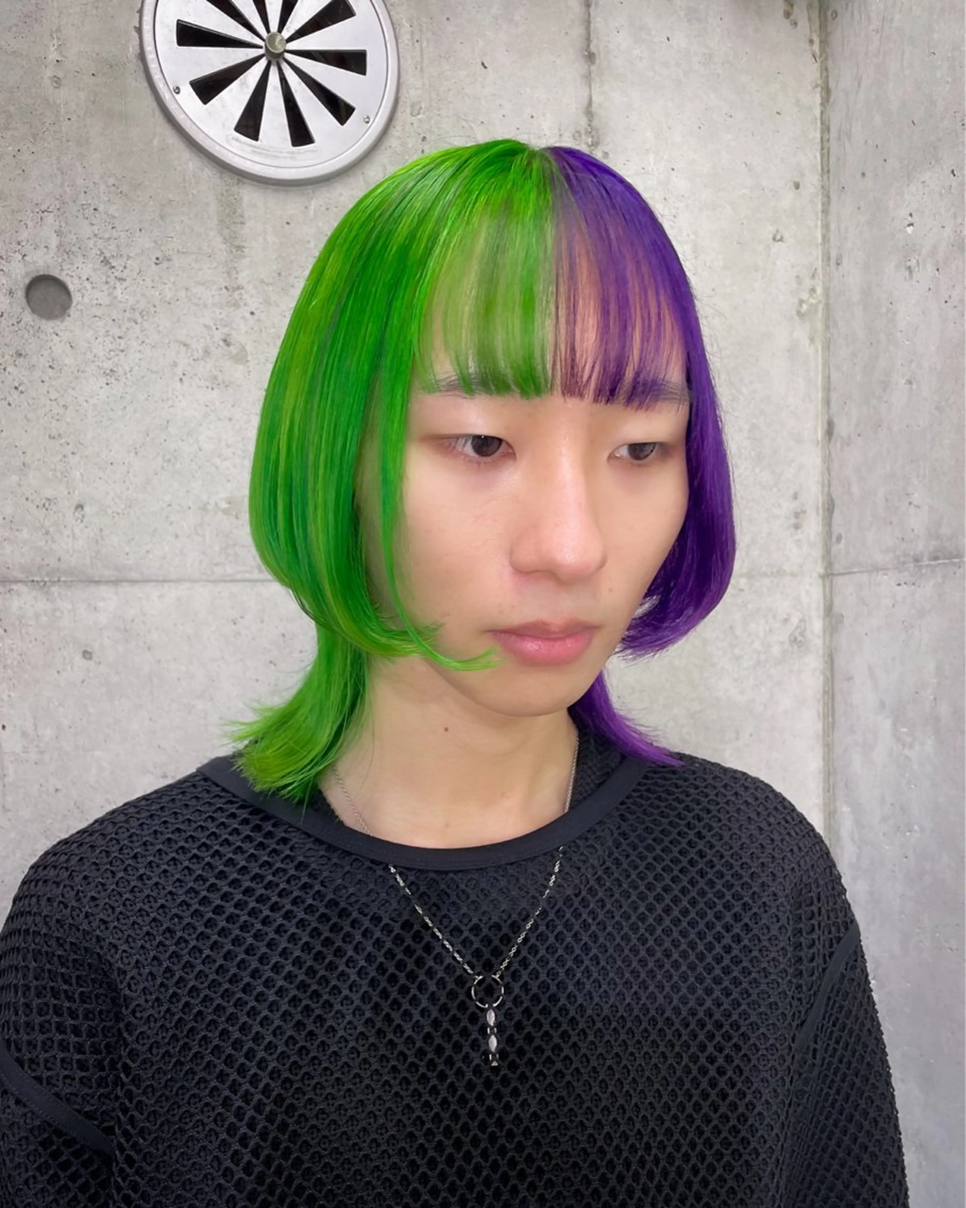 メンズ ヘアカラー ハイトーン/ブリーチ /ウルフ⛓️MAKIのヘアスタイル