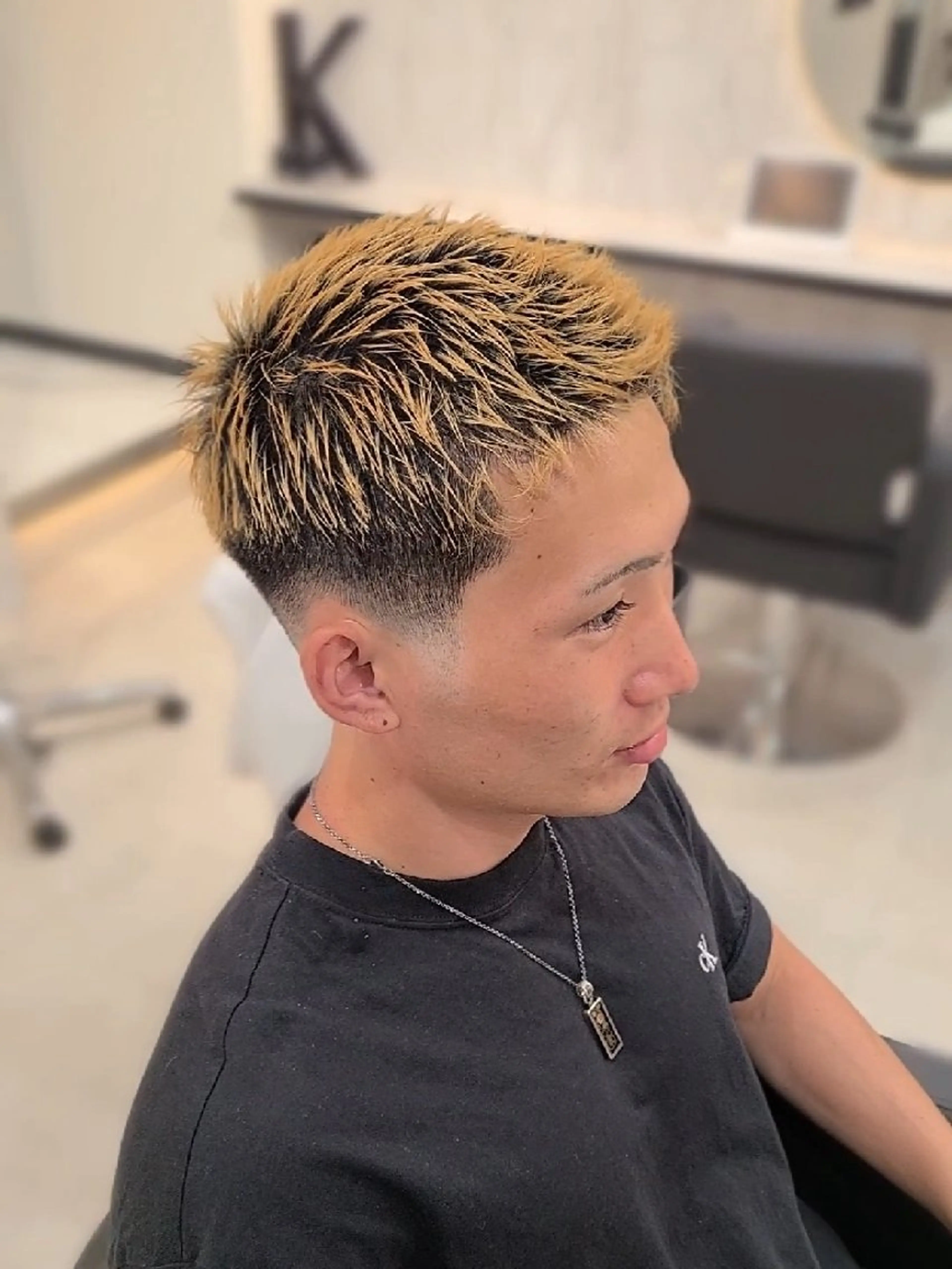 メンズ フェードカット カット ヘアセット Lapis 名古屋駅前店所属・LEN名古屋/パーマ 海外ヘア/メンズ特化のヘアスタイル