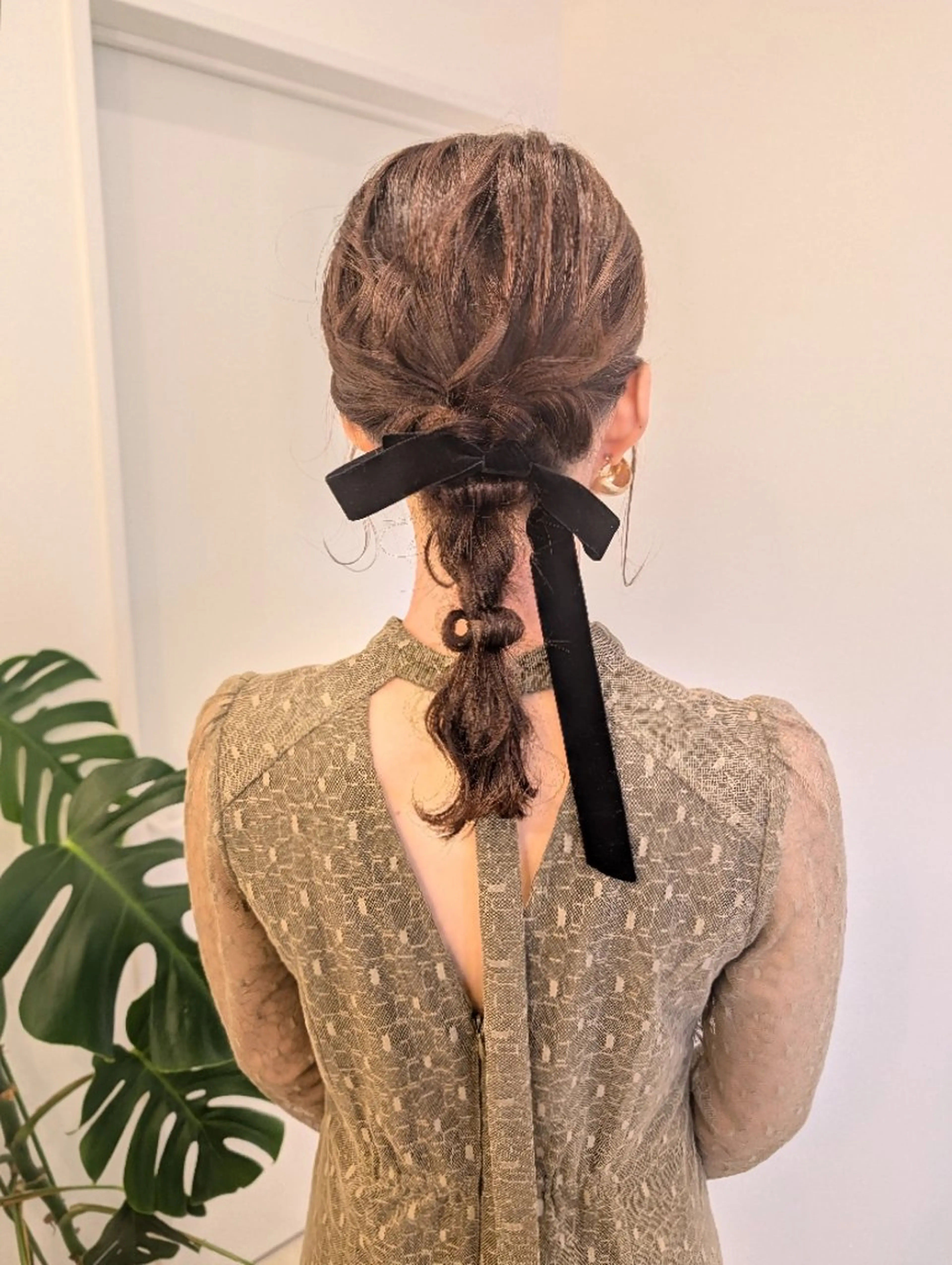 ヘアアレンジ ミディアム ルプラボウ　小野寺 菜穂/豊橋/パーマのヘアスタイル