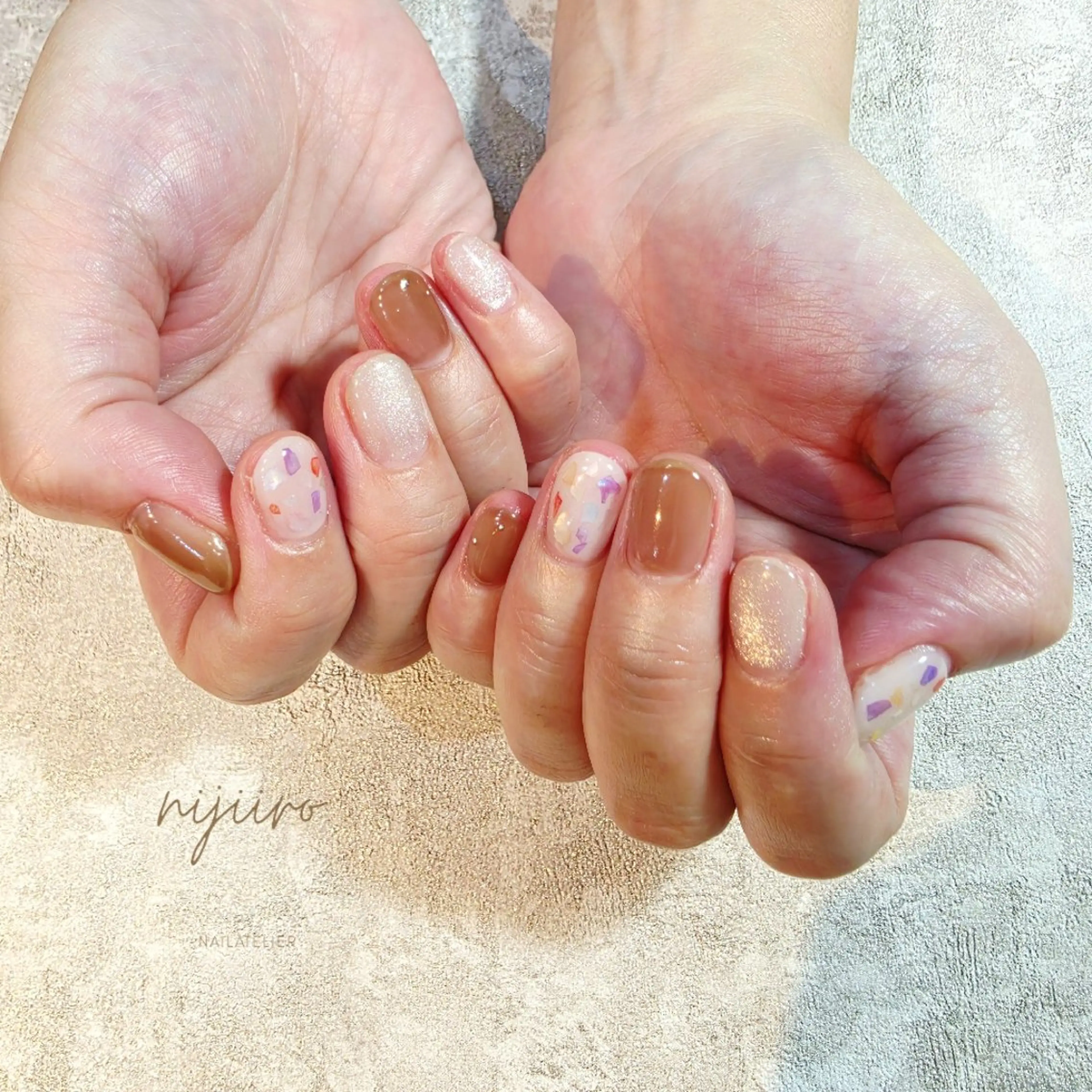 ネイル ハンドネイル nailatelier nijiiro.所属・nijiiro🌈 サトウのネイルデザイン