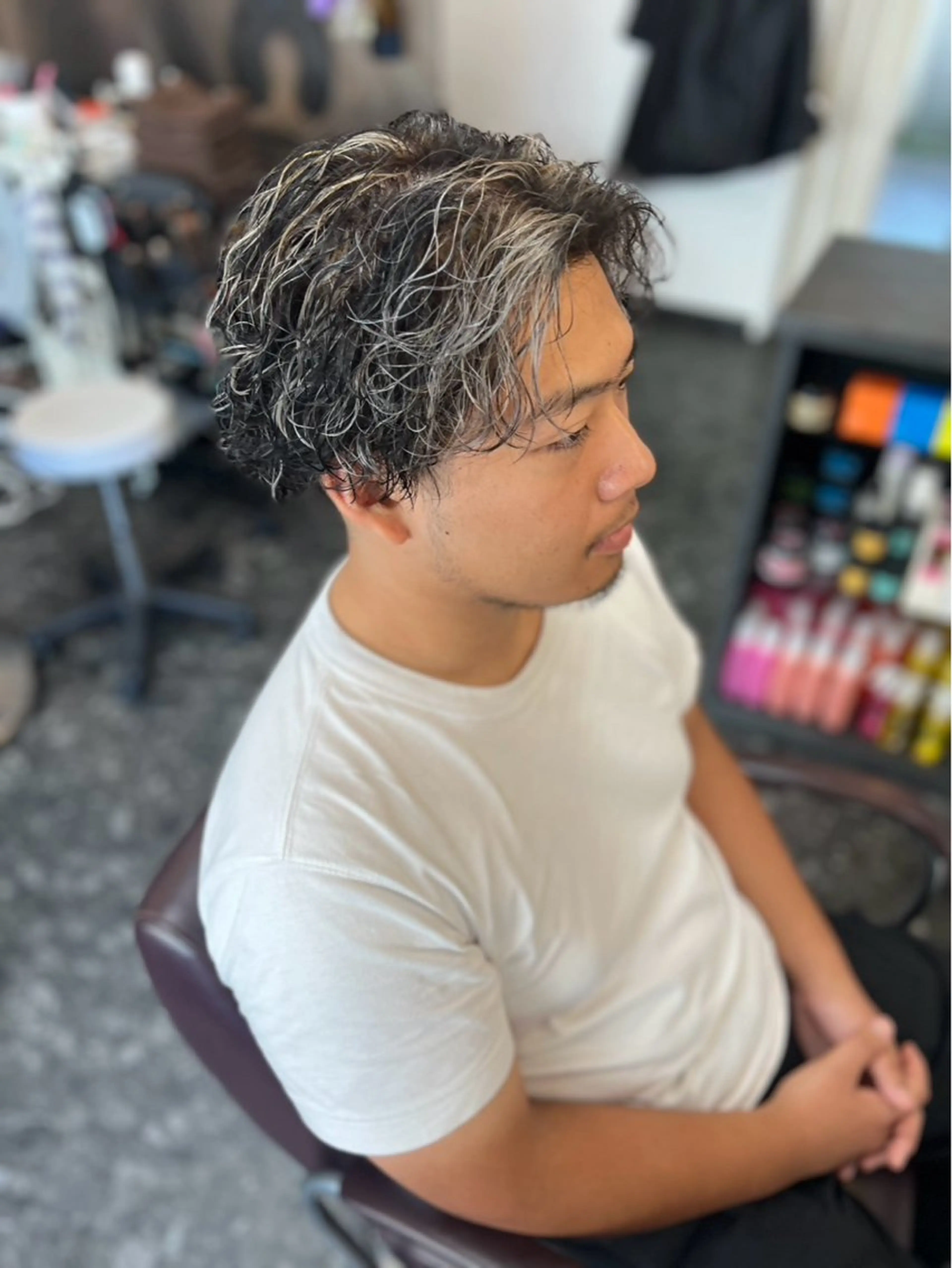 ⭐︎オープン記念50%OFF⭐︎【メンズカット＋カラー（ブリーチなし）＋aujuaトリートメント】の写真