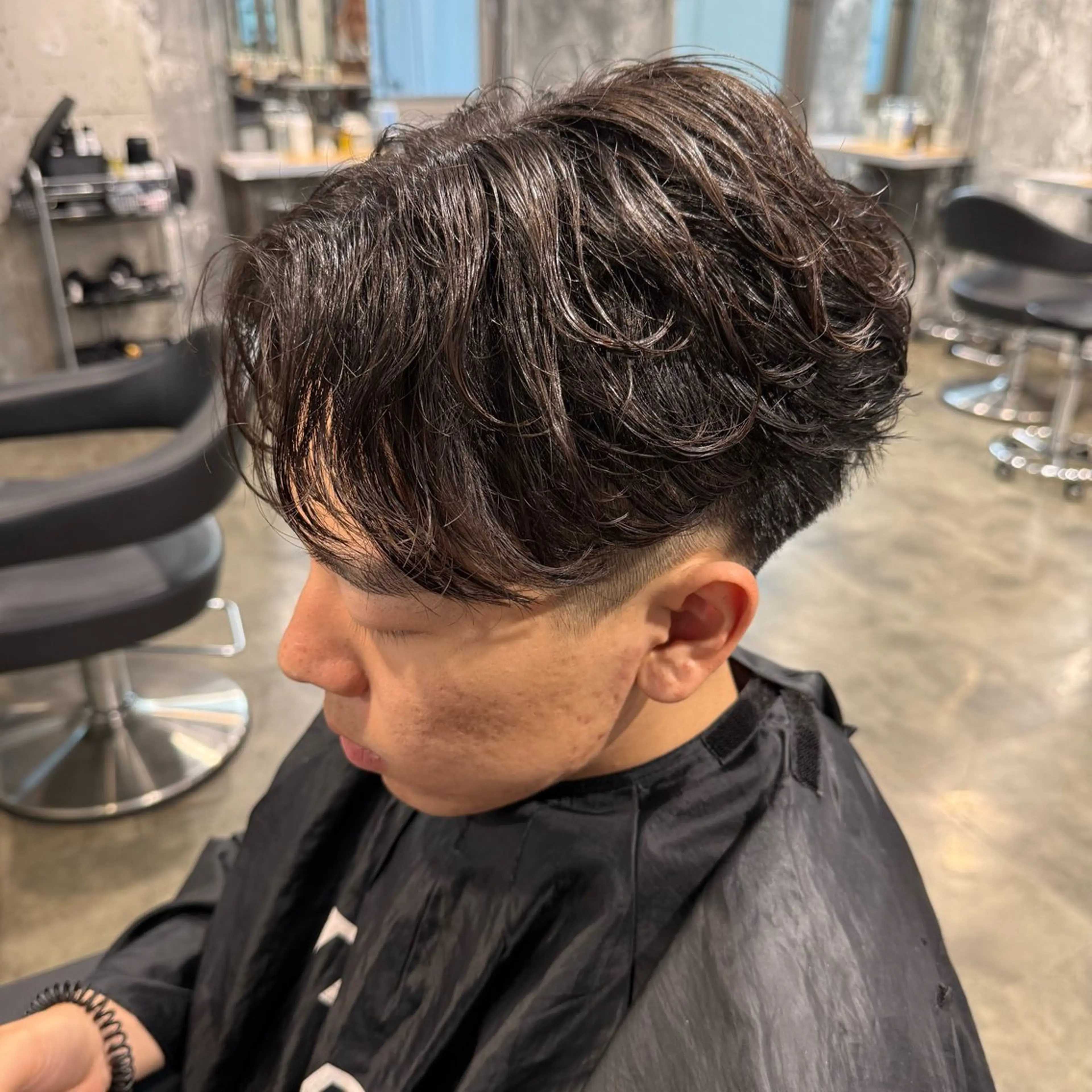 ショート カラー パーマ ヘアアレンジ メンズ キッズ 🔷横浜1のパーマ 職人🔷将太郎のヘアスタイル