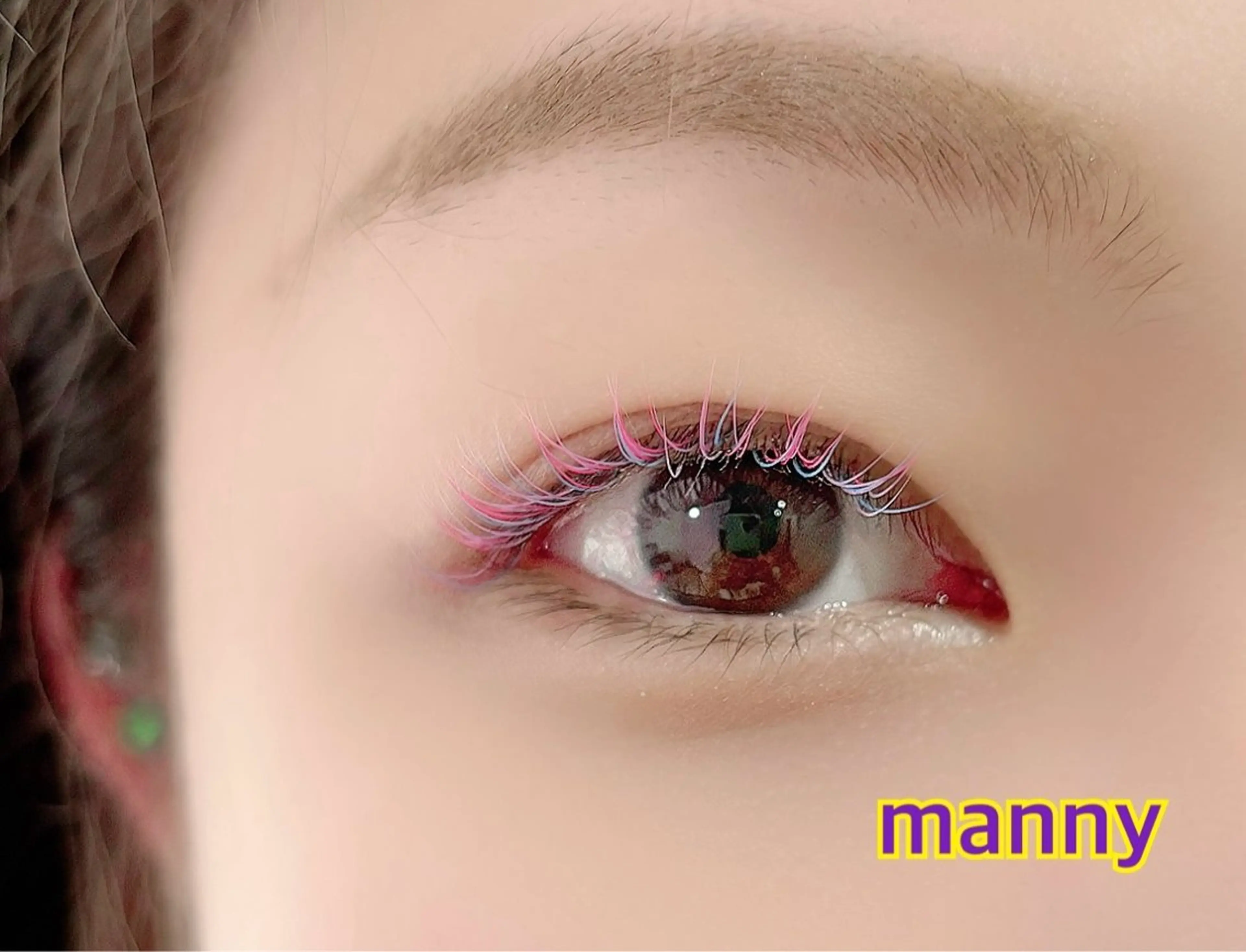 マツエク・マツパ カラーマツエク manny eyelashのマツエク・マツパデザイン