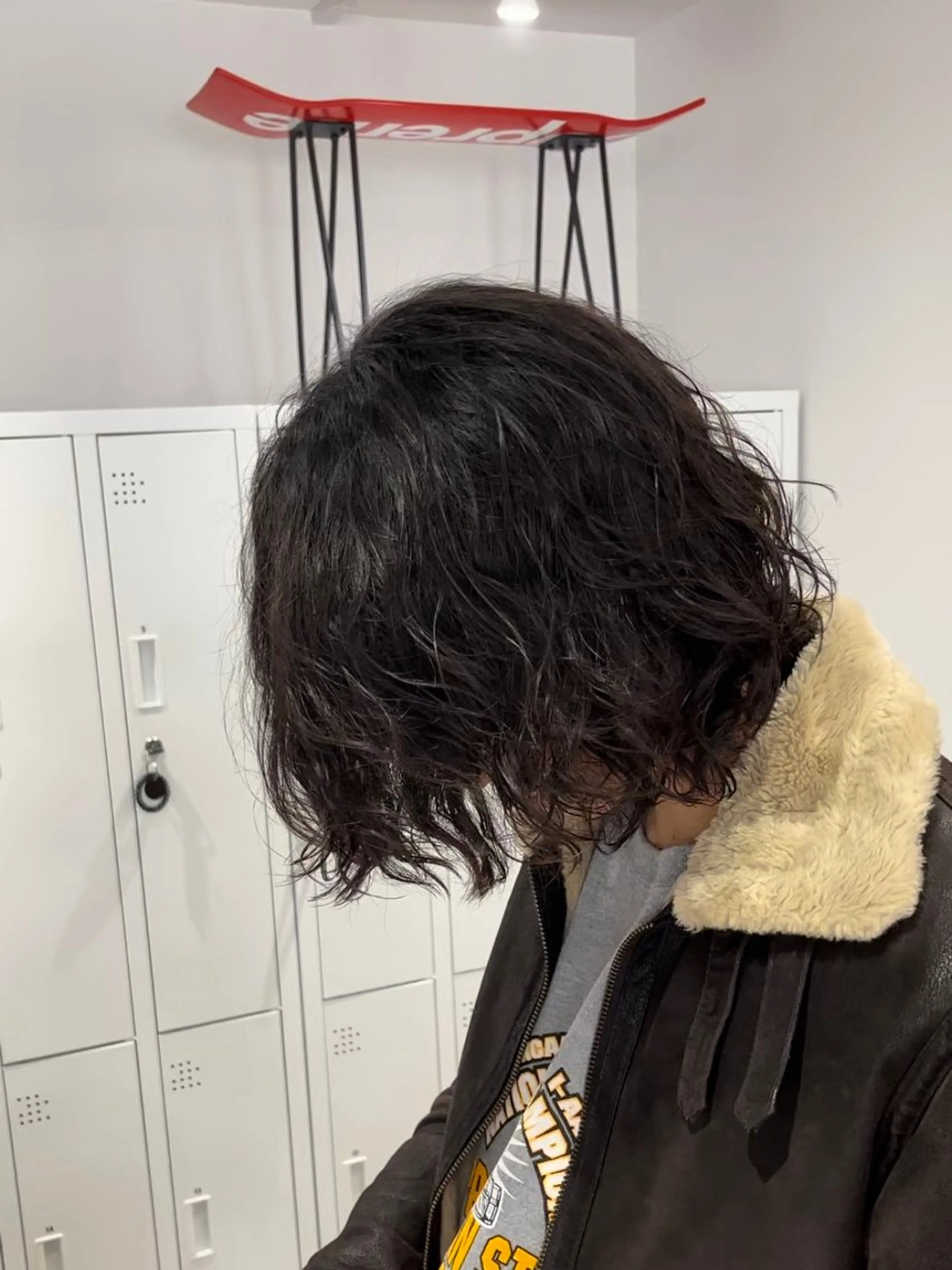 ミディアム パーマ メンズ ミディアムパーマ メンズパーマ スパイキーショート 波巻きパーマ 波巻きスパイラル🌀 新潟/万代/山下優のヘアスタイル