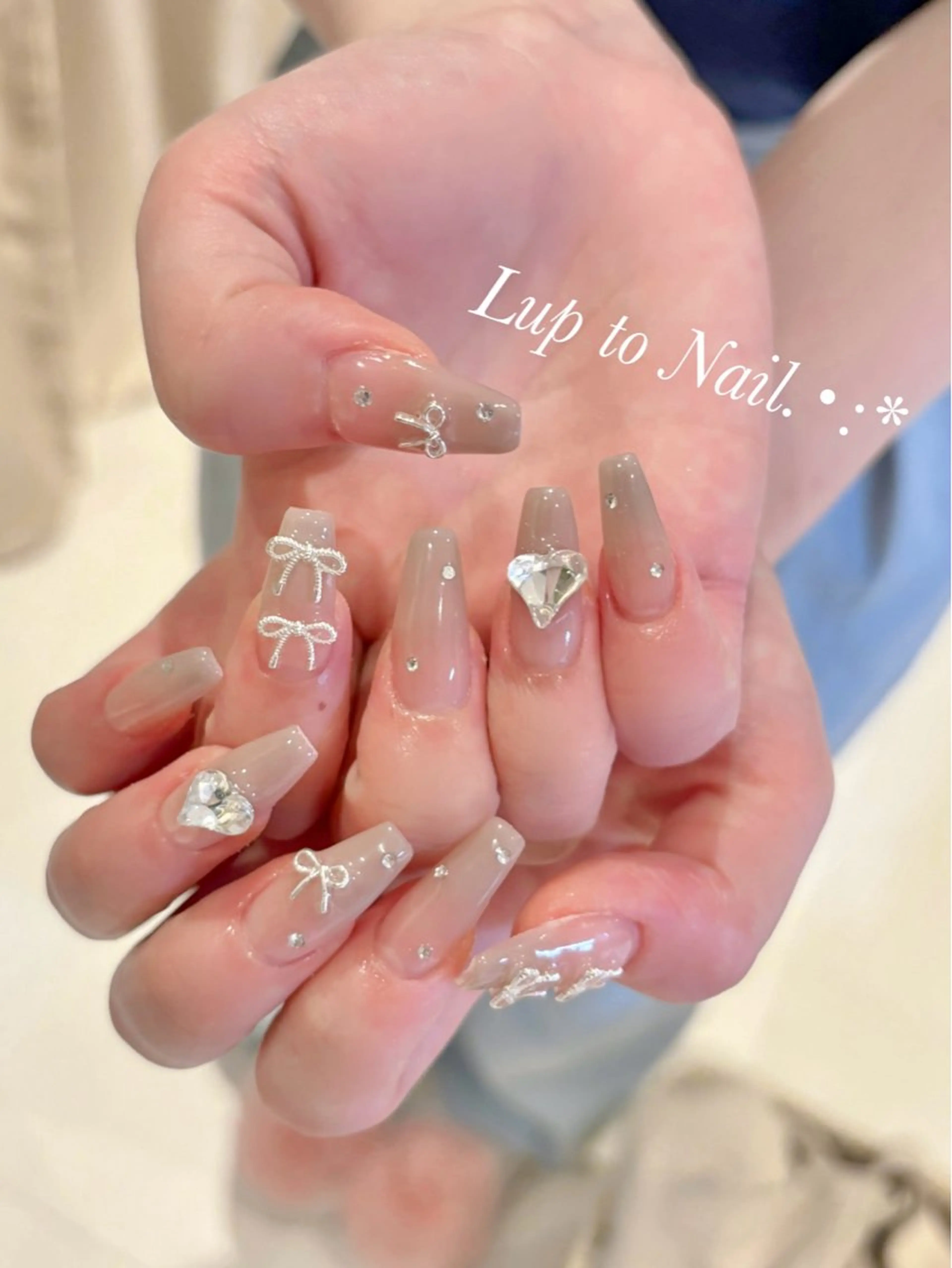ネイル スカルプネイル 春ネイル Lupto　Nail 【リップトゥネイル】のネイルデザイン