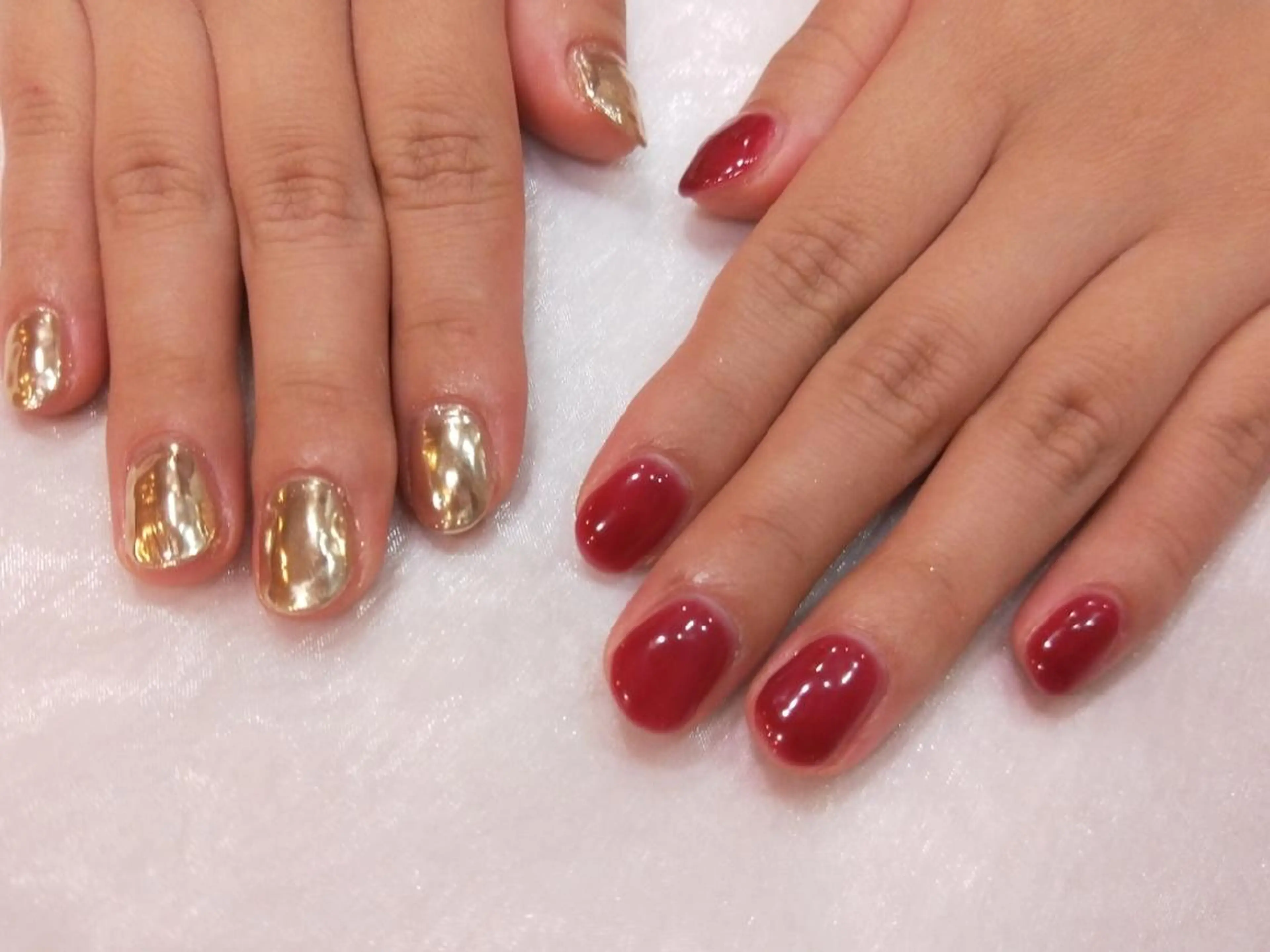 ネイル ハンドネイル ハンドケア R'well所属・はばすみれ🎀ﾈｲﾙ 光ﾌｪｲｼｬﾙ ﾍｱのネイルデザイン