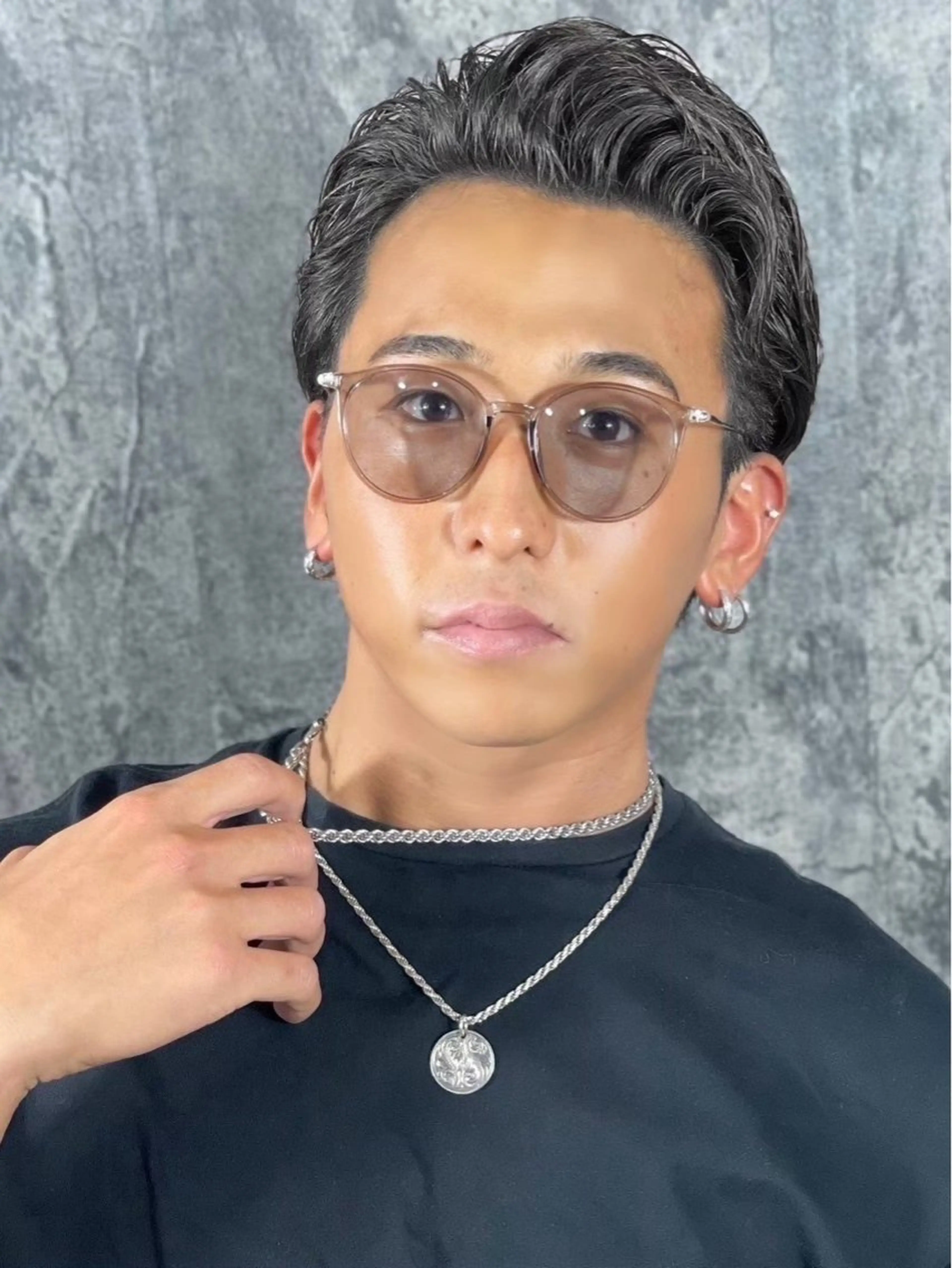 ミディアム ヘアアレンジ メンズ カット プレミアムバーバー新宿店所属・⚡️メンズ特化⚡️ 倉林 隼大のヘアスタイル