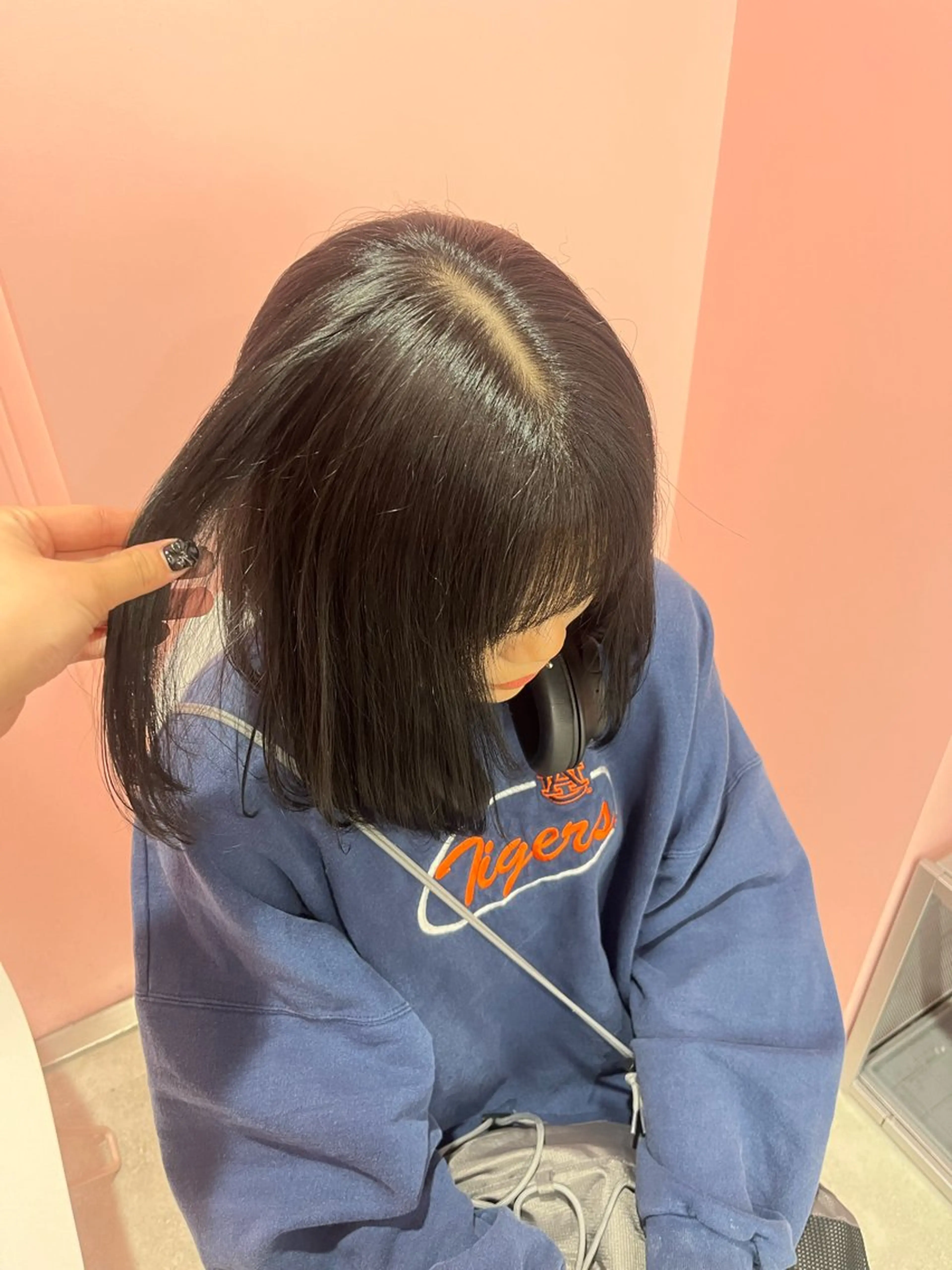 ミディアム カラー みう/仙台/暖色/ 艶髪/顔周りカット/のヘアスタイル