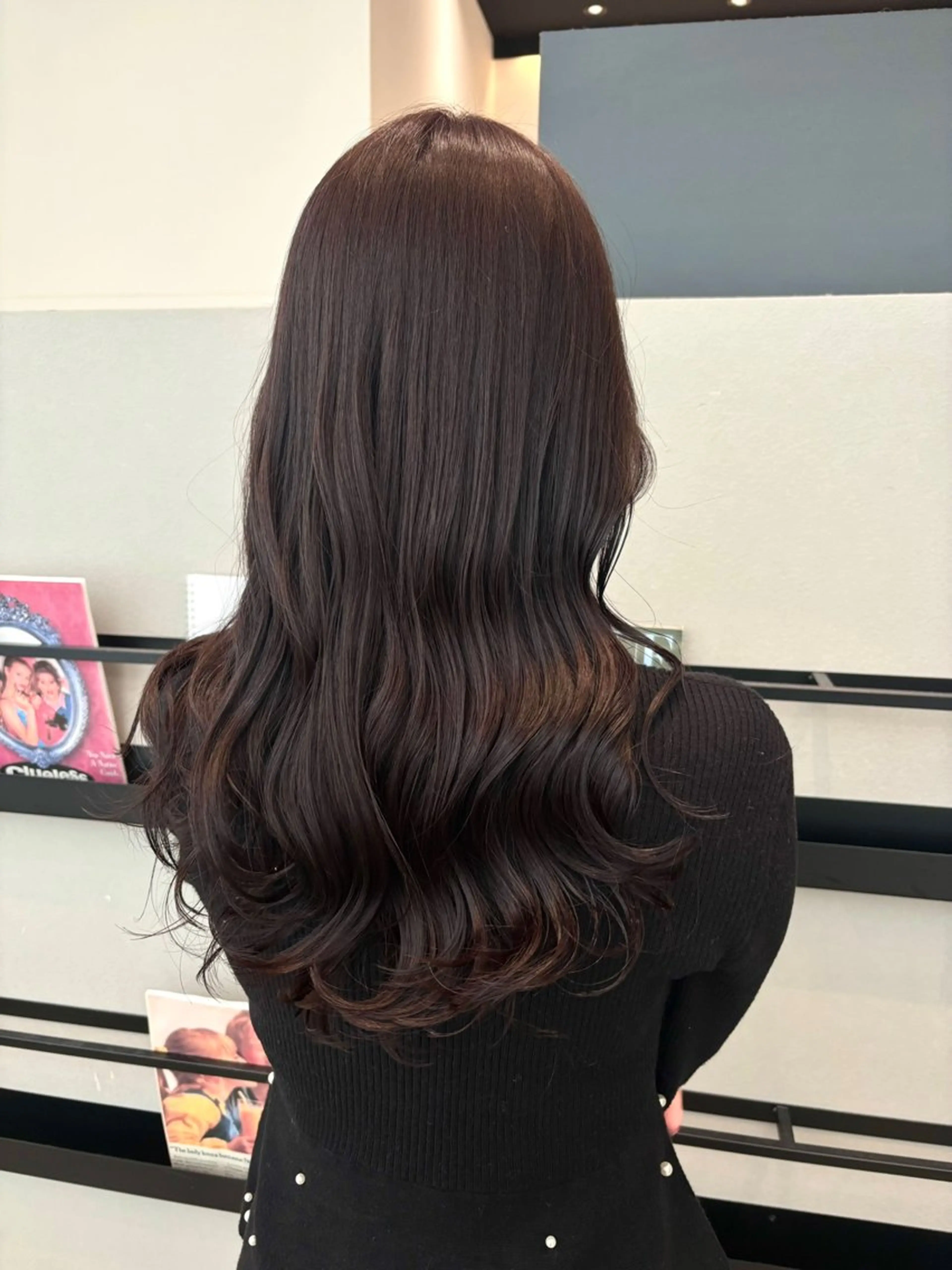 ロング カラー ブラウンカラー ダークブラウン カット ヘアカラー 透明感カラー/ レイヤーkotonoのヘアスタイル