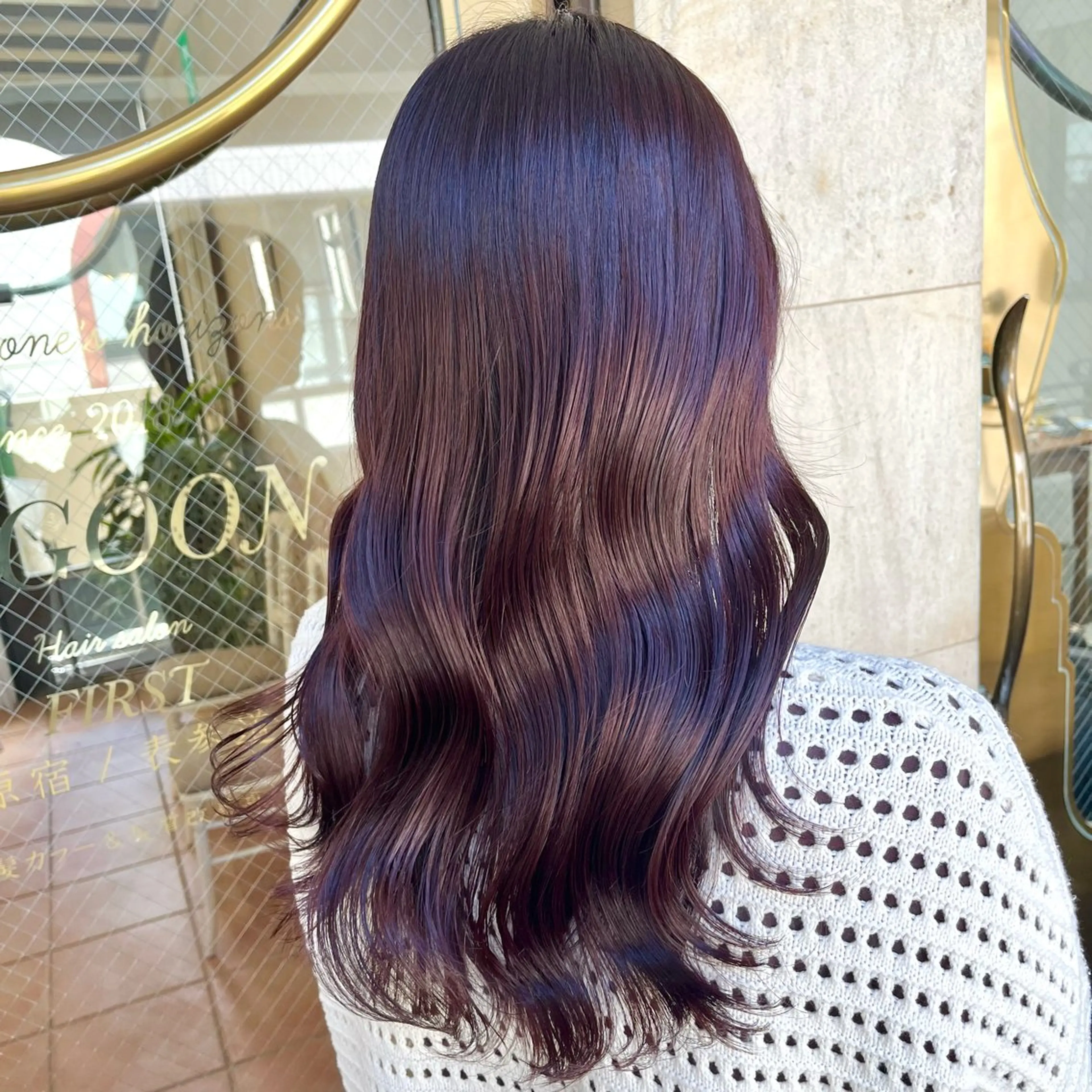 ロング カラー ブリーチ ダブルカラー ラベンダーカラー ブリーチなしカラー カット ヘアカラー トリートメント ブリーチなし✨艶髪 カラー𓃲YAGIのヘアスタイル