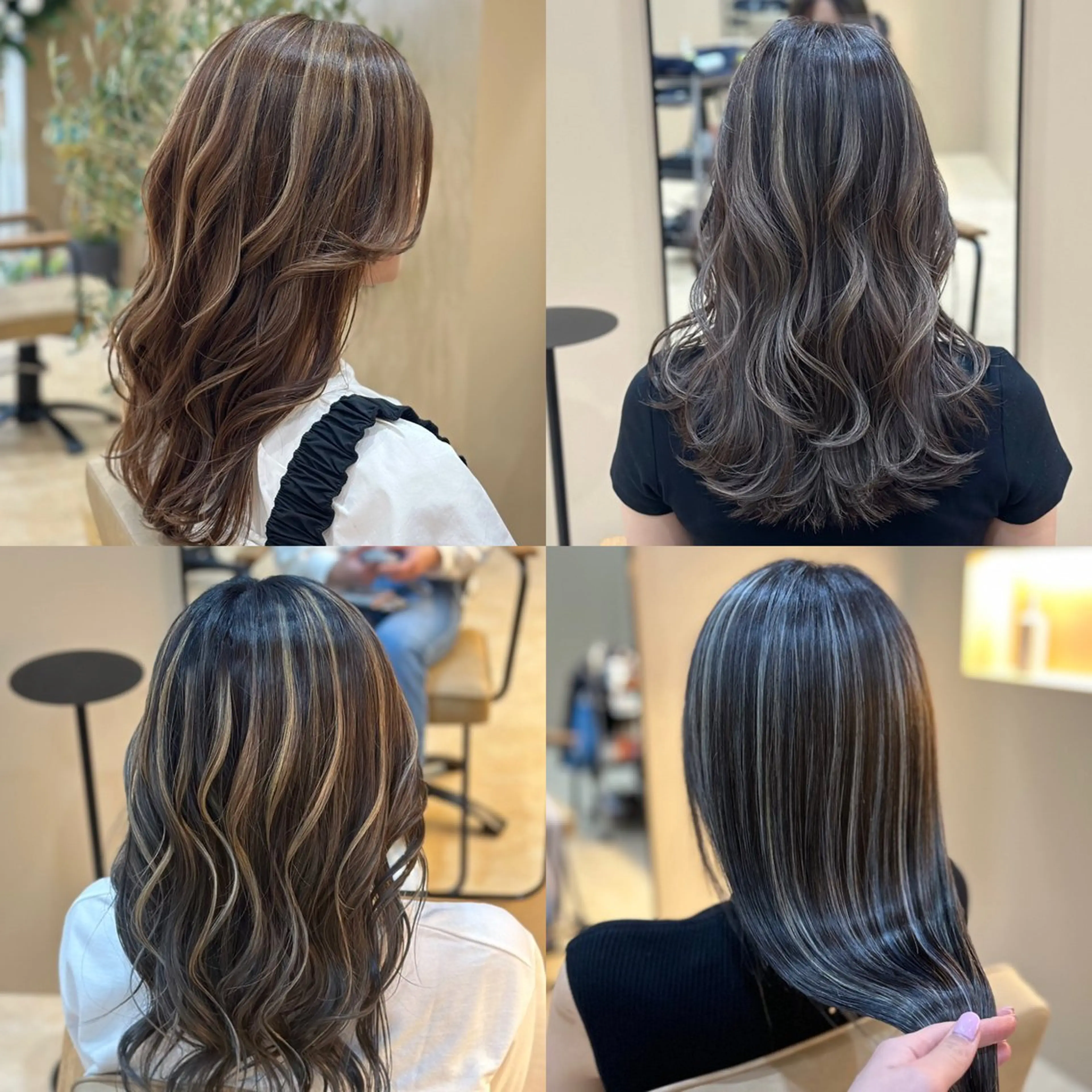 ケアハイライト💜+アディクシーカラー+トリートメント💛 【minimo限定】ロング料金+¥1000の写真