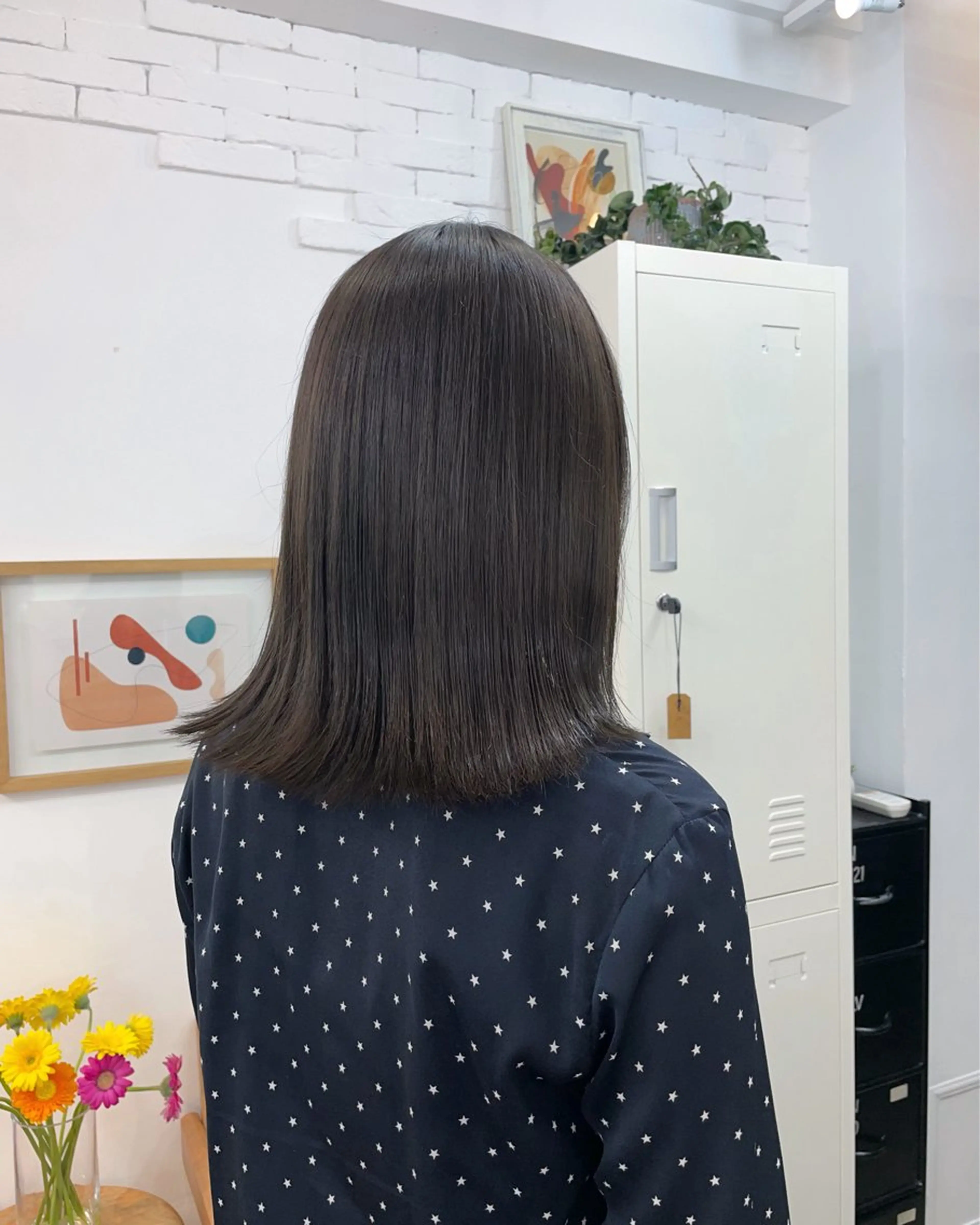 ミディアム トリートメント ヘアカラー トリートメント ✨髪質改善✨原宿 えのもと　はなのヘアスタイル