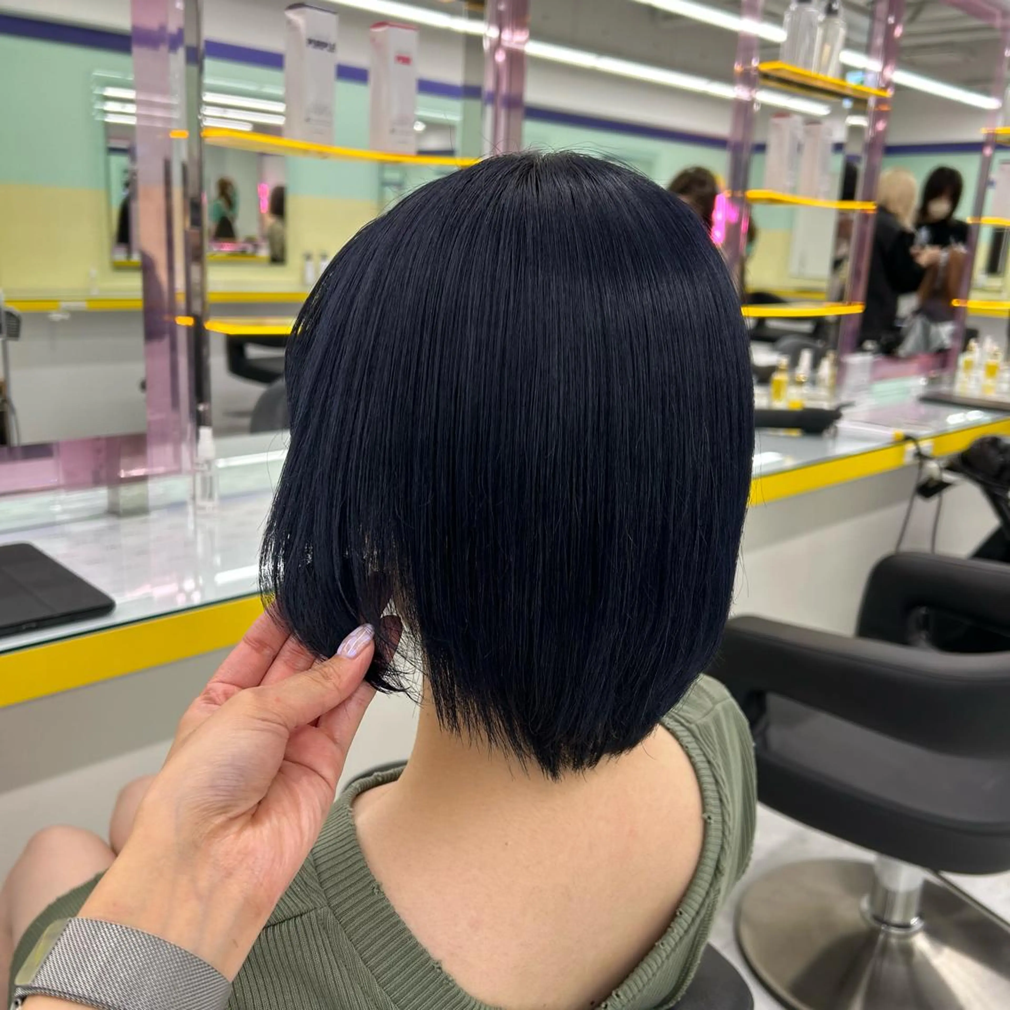 セミロング カラー ヘアアレンジ GOTODAY shair salon 横浜mare店所属・透明感抜群カラー mai🍑♡のヘアスタイル
