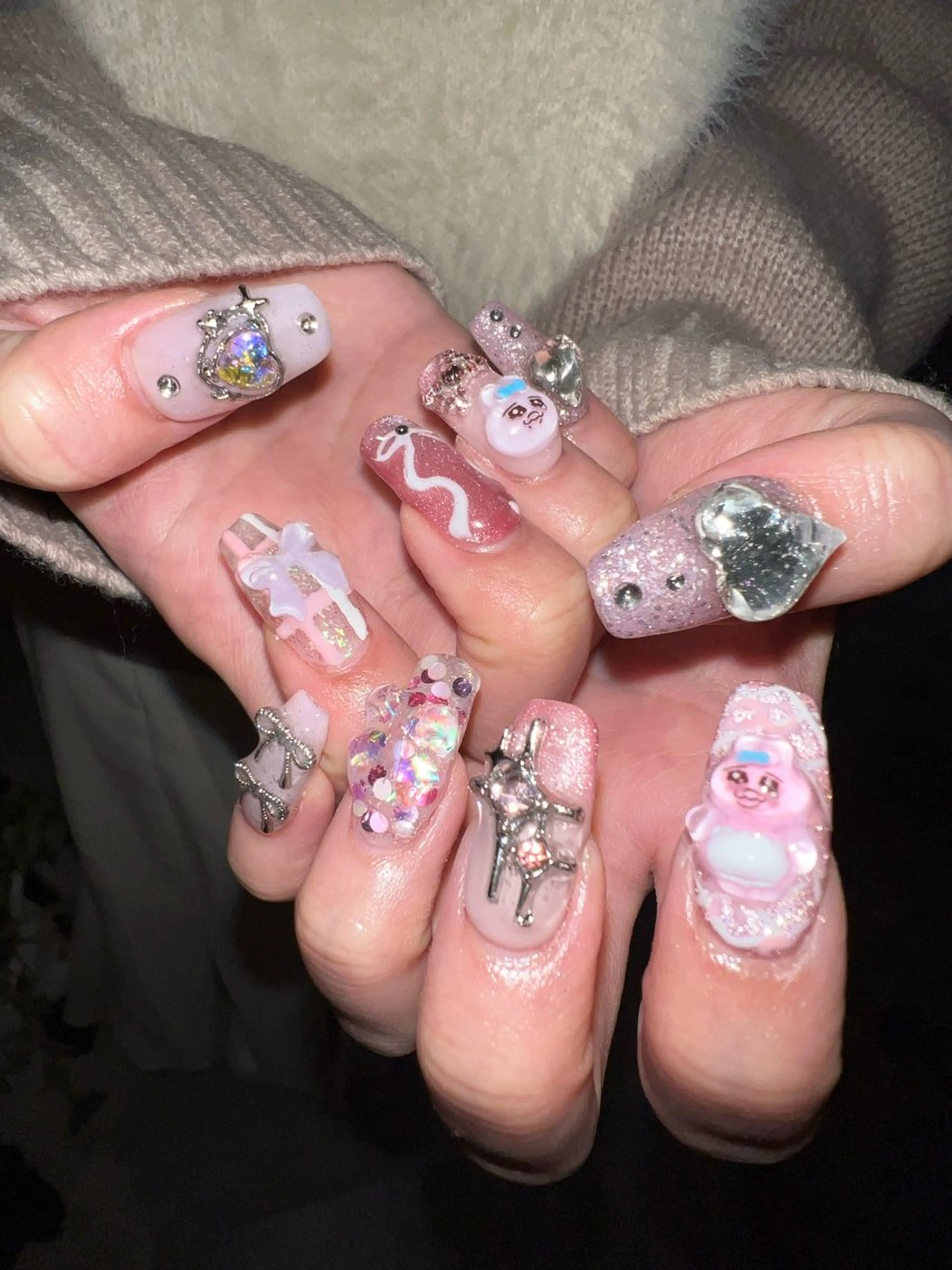 ネイル 個性派／中韓ネイル SAKURAのネイルデザイン