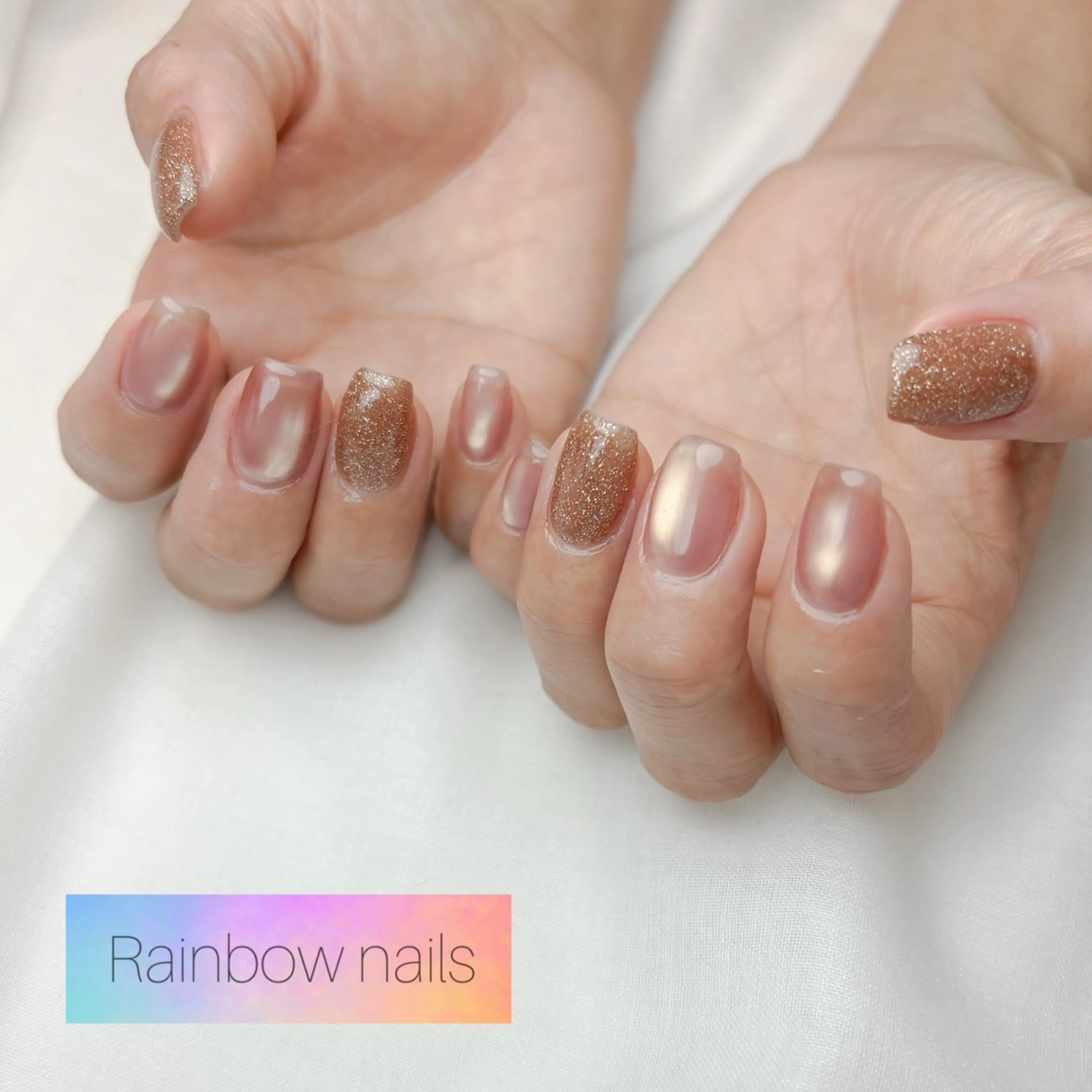 ネイル Rainbow nailsくろちゃんのネイルデザイン