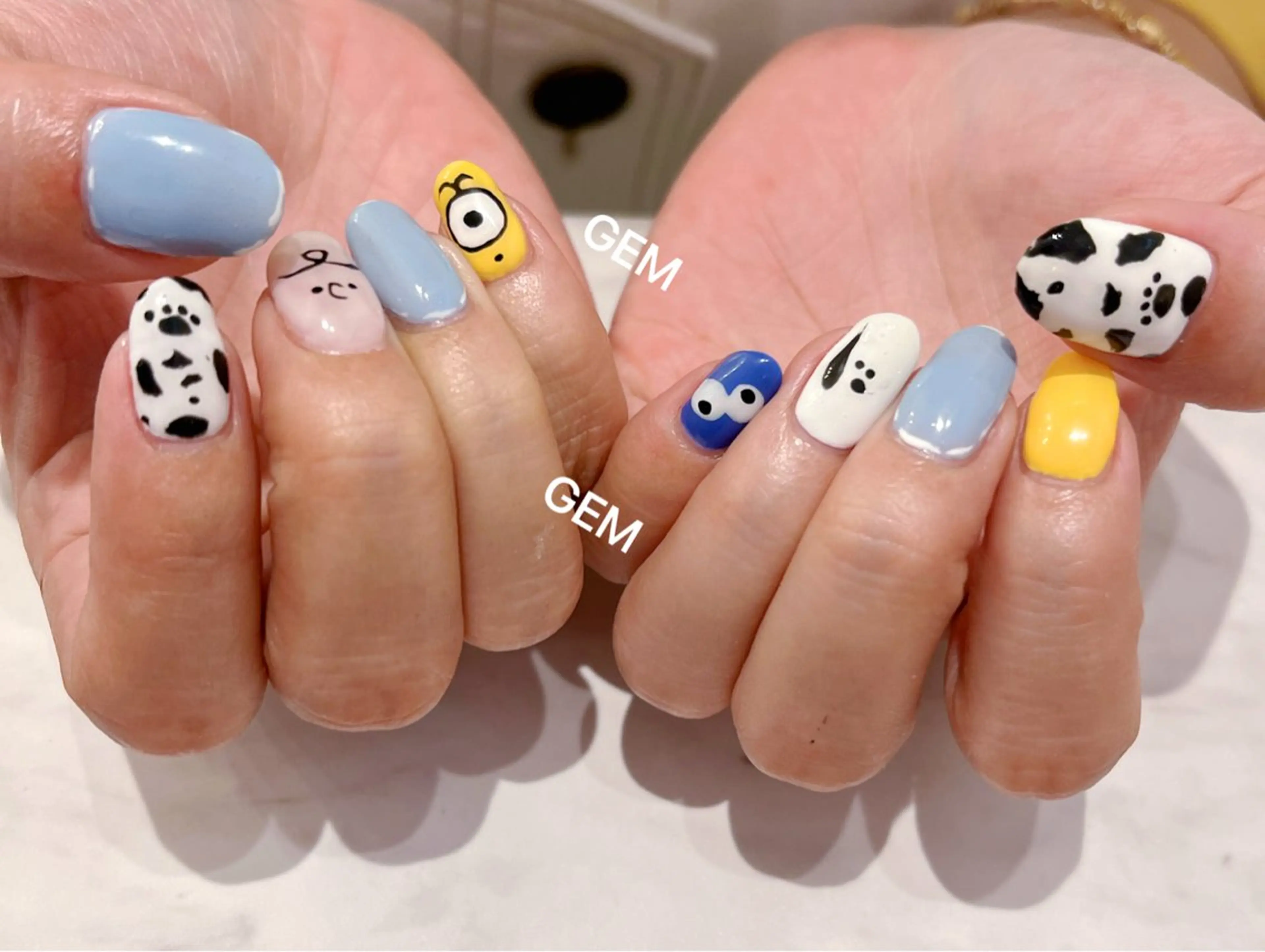 ネイル アートネイル ジェルネイル 持ち込み GEM beautyのマツエク・マツパデザイン