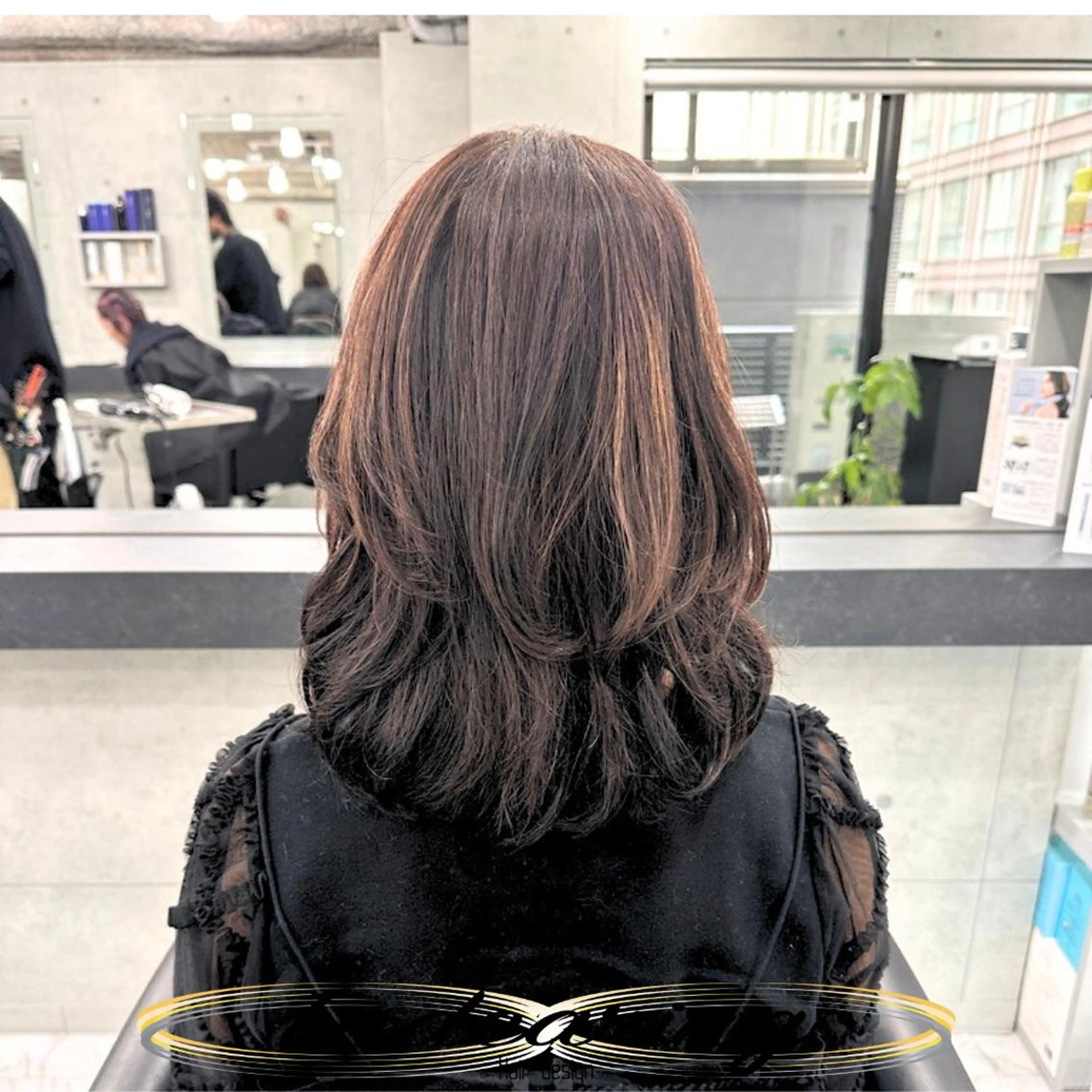 セミロング レイヤーカット 似合わせカット 小顔カット カット ヘアカラー Endearing 銀座/YOKOのヘアスタイル