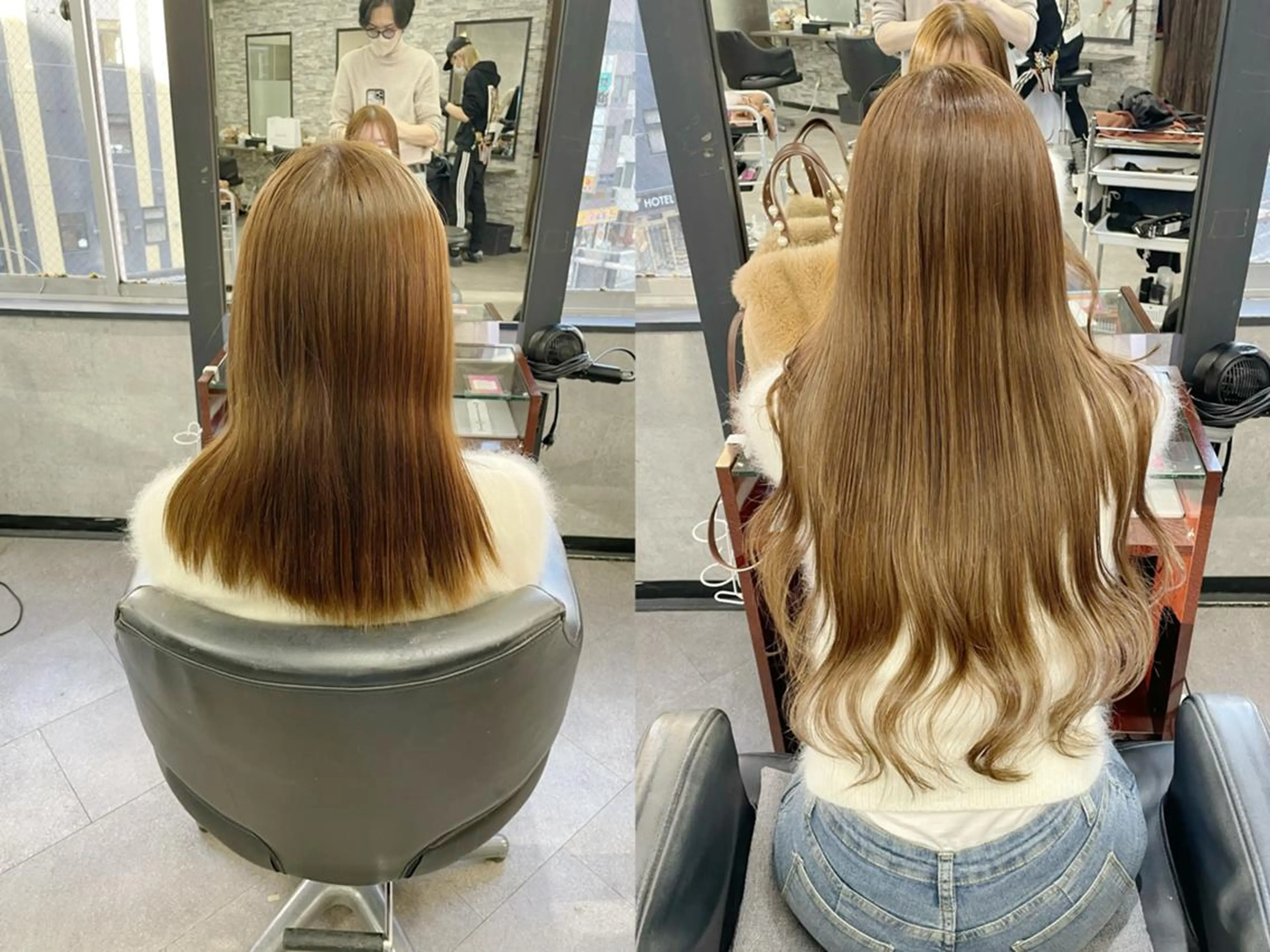 ロング 💎馴染むエクステ ×カラーTOMO💎のヘアスタイル