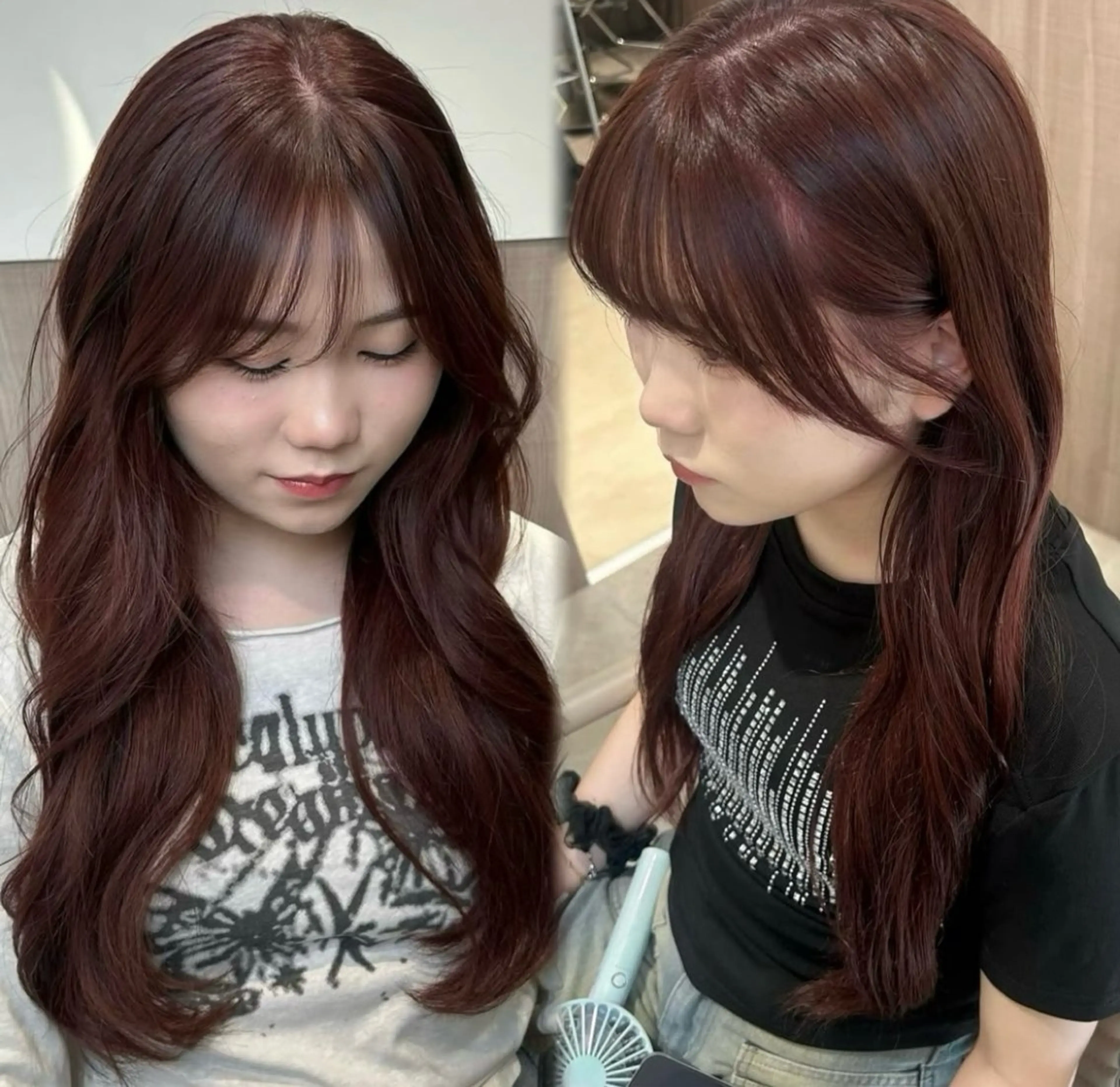 セミロング カラー ヘアアレンジ メンズ Salowin原宿ash所属・‎透明感×艶髪 ‎🫒maki🎀のヘアスタイル