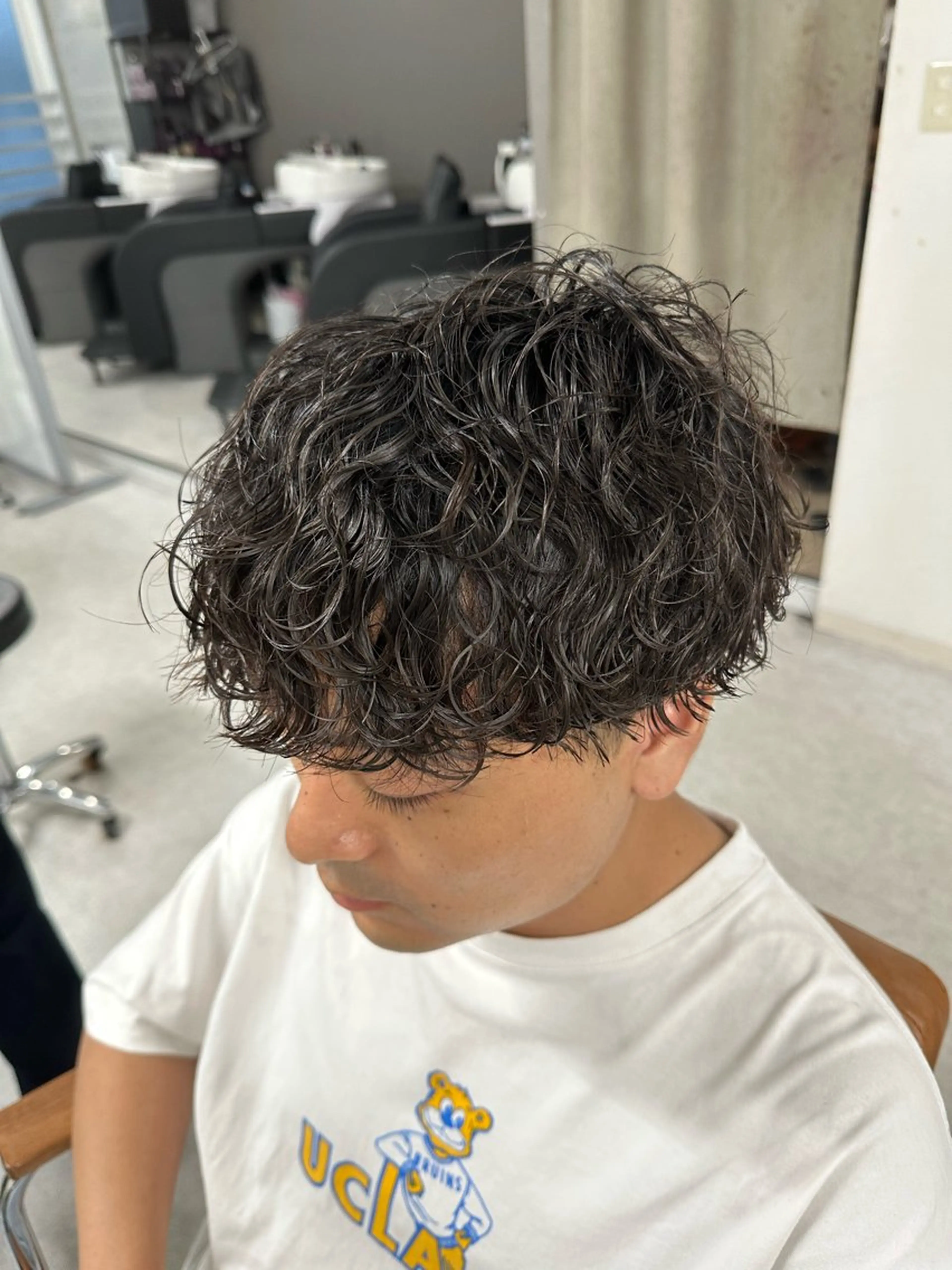 🍀メンズ限定🍀波巻きパーマ・シャドウパーマ➕トリートメント【カット追加可能】21時以降+1100円の写真