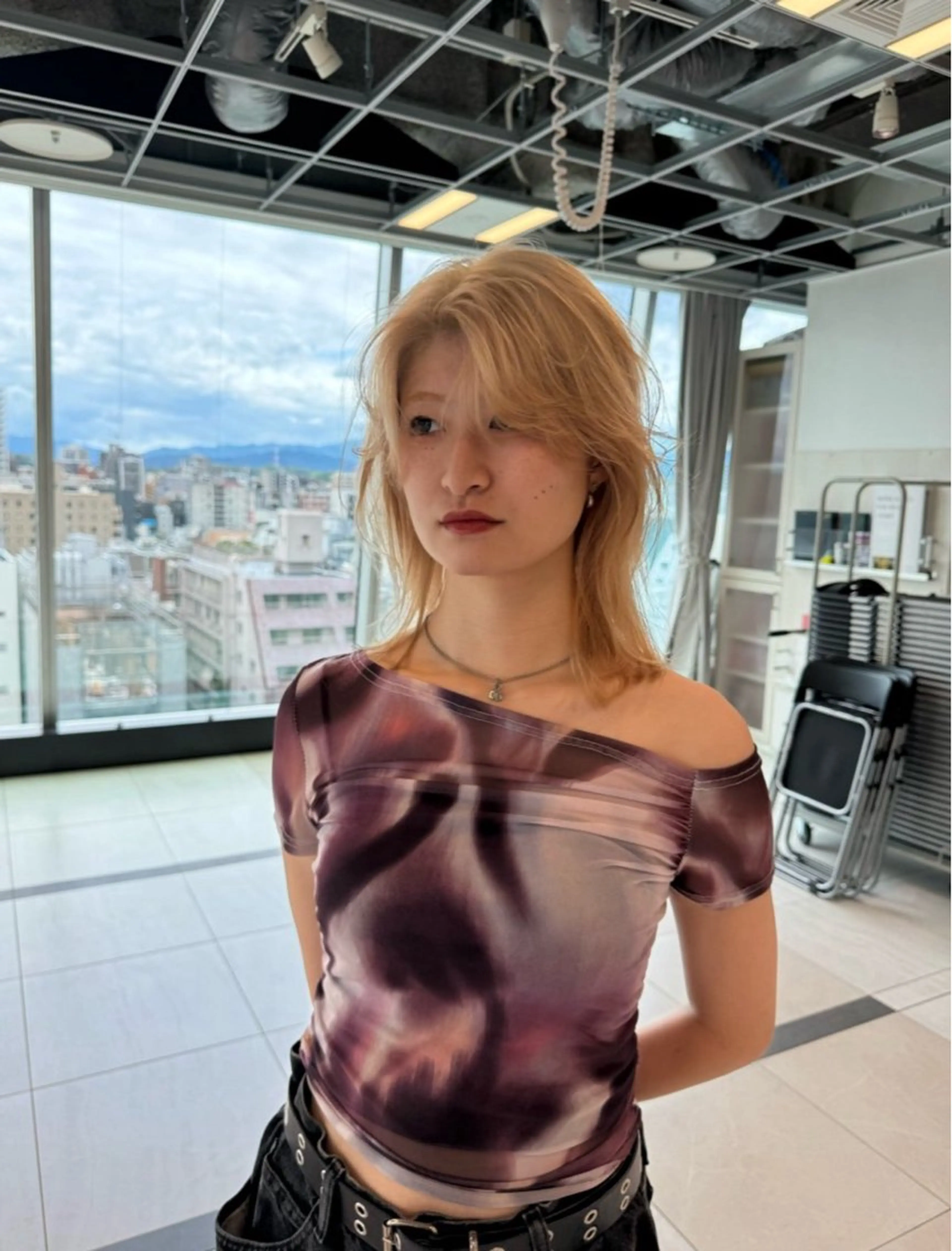 ショート カラー ハイトーンカラー dao/ミルクティー /ブラウン/ブロンドのヘアスタイル