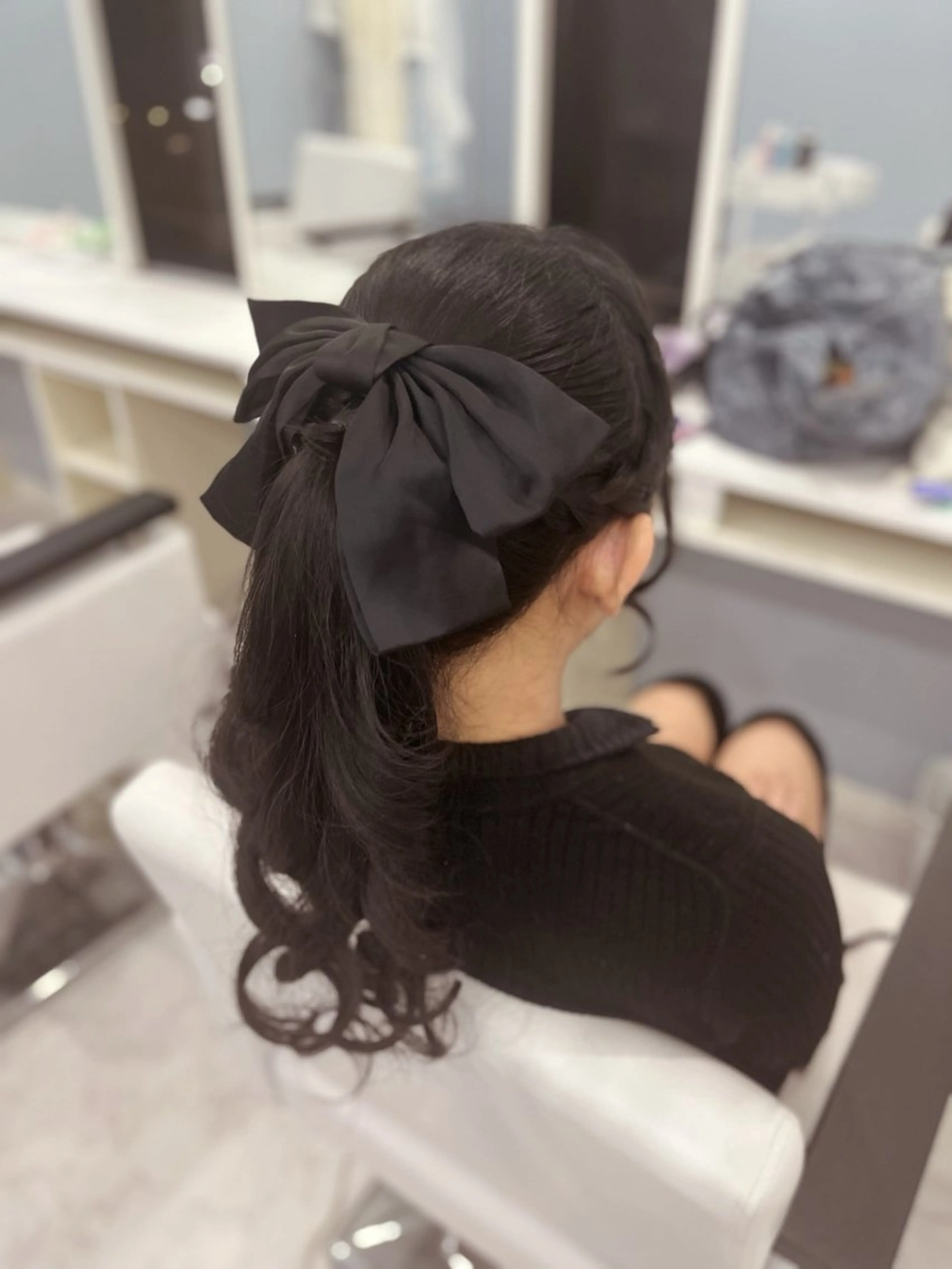 ロング ヘアアレンジ ポニーテール 岡本 葵朱花のヘアスタイル