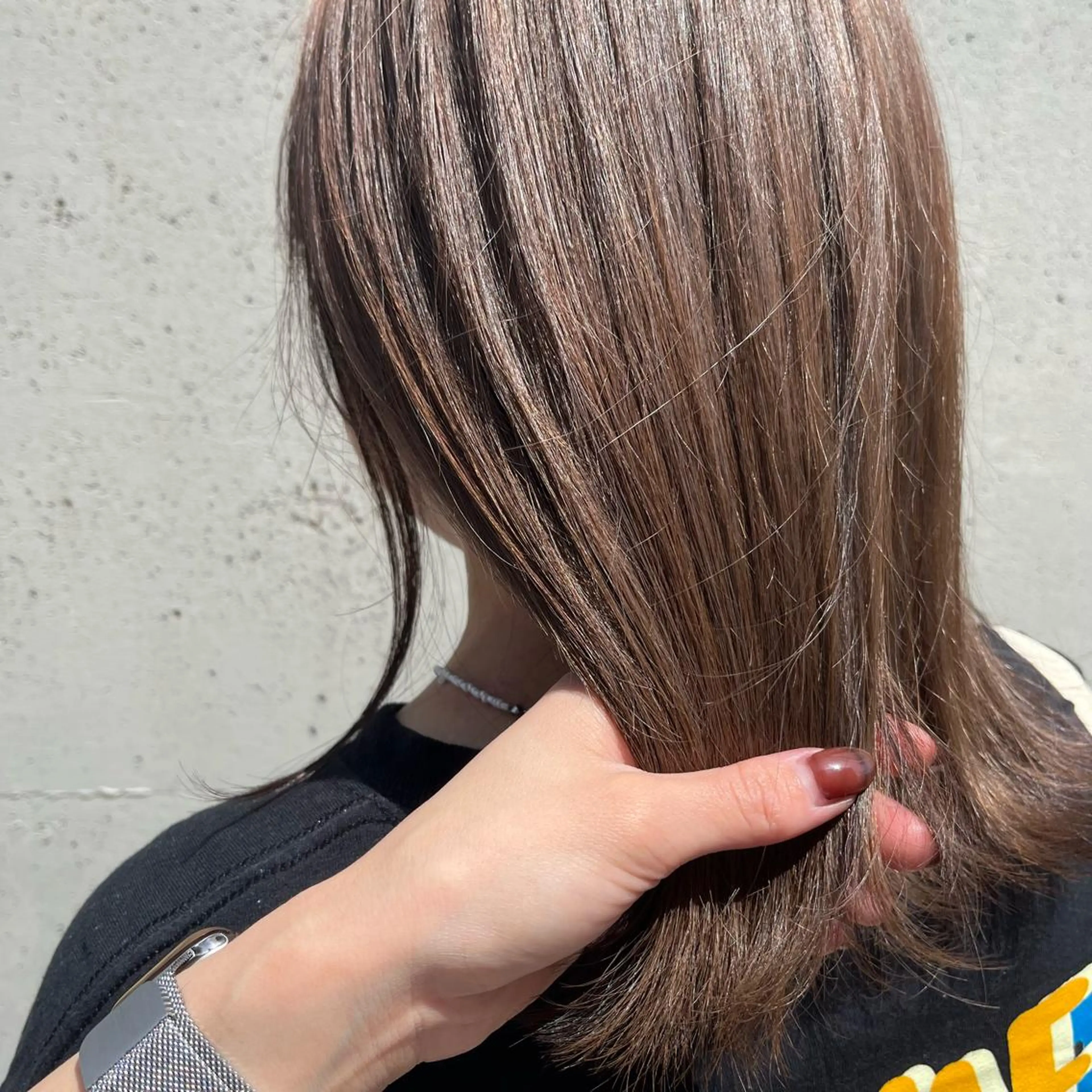 ミディアム カット ヘアカラー トリートメント ヘッドスパ putri店長 和田鈴采のヘアスタイル