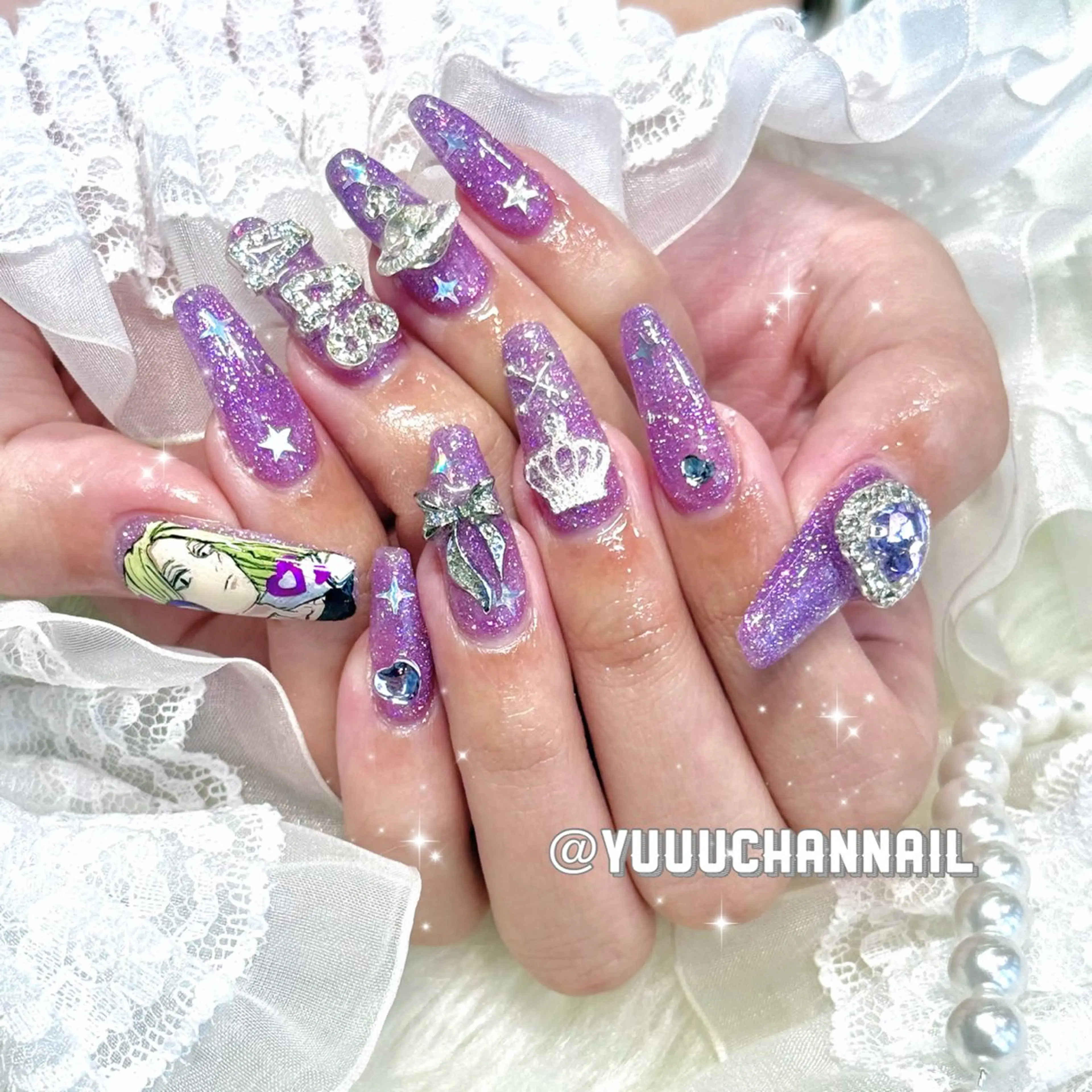 ネイル 痛ネイル🩷渋谷 🧸Yunaのネイルデザイン