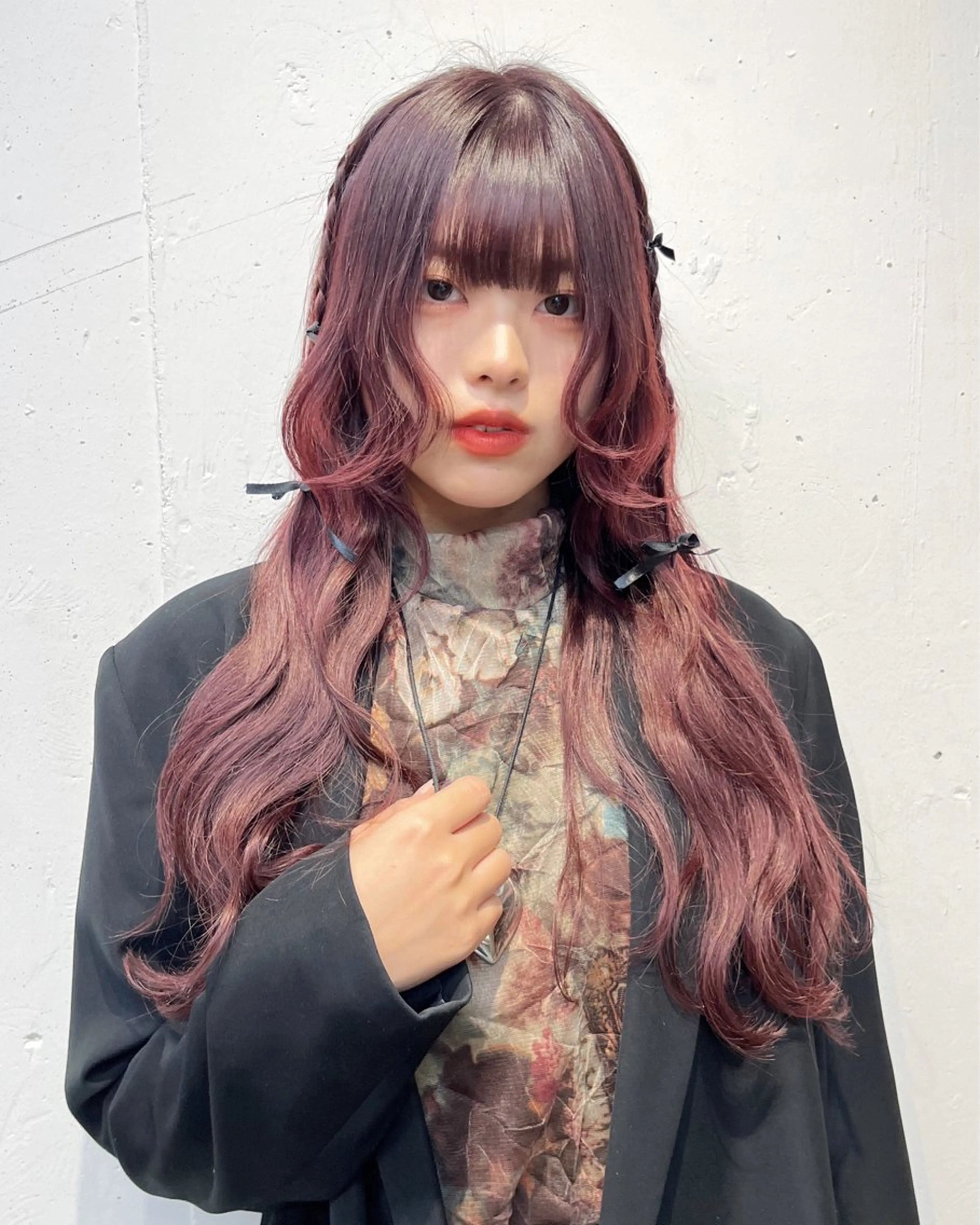 ロング カラー エクステ ロング 🎀taro ブリーチなしカラーのヘアスタイル