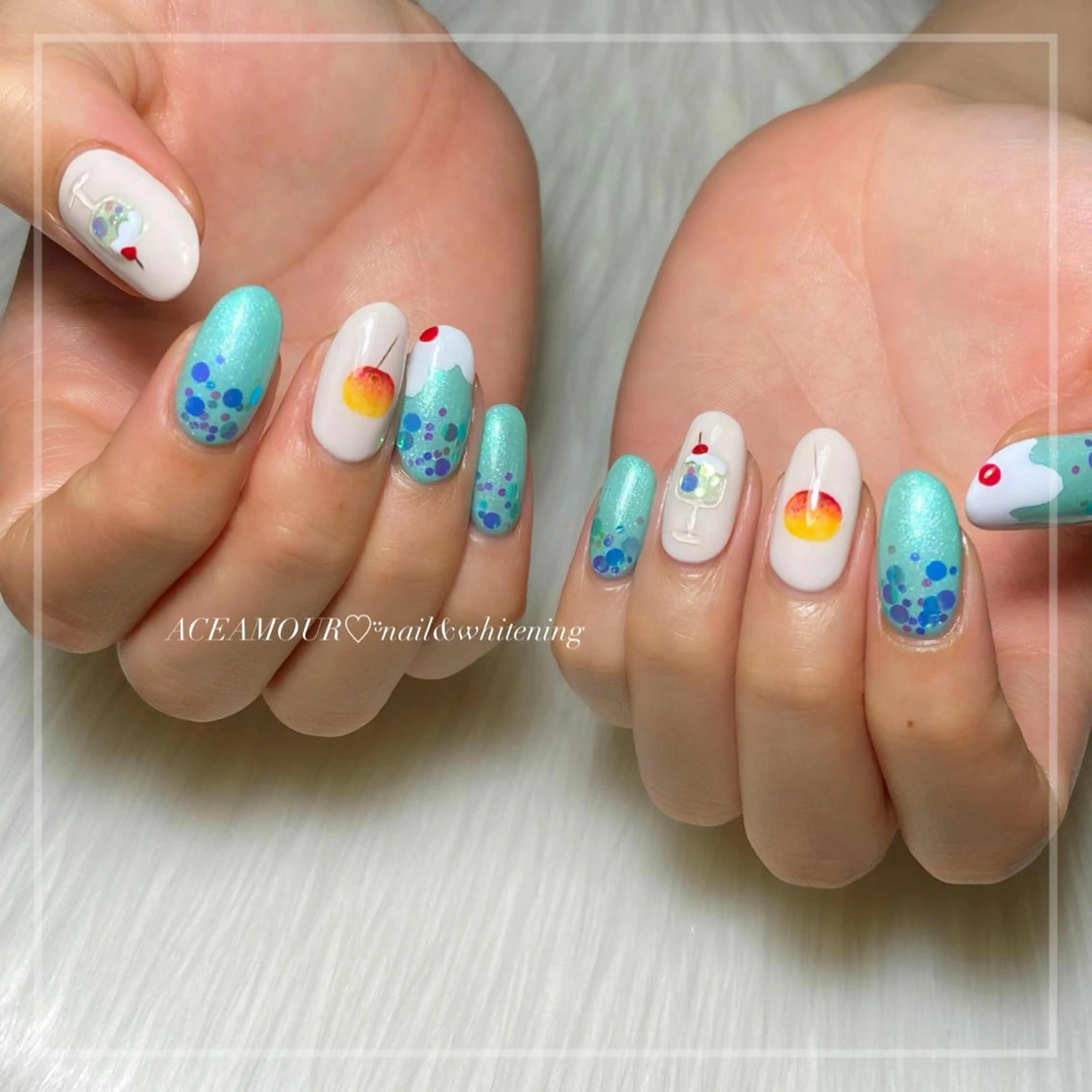 ネイル ネイル/耳つぼ /新ホワイトニングのネイルデザイン