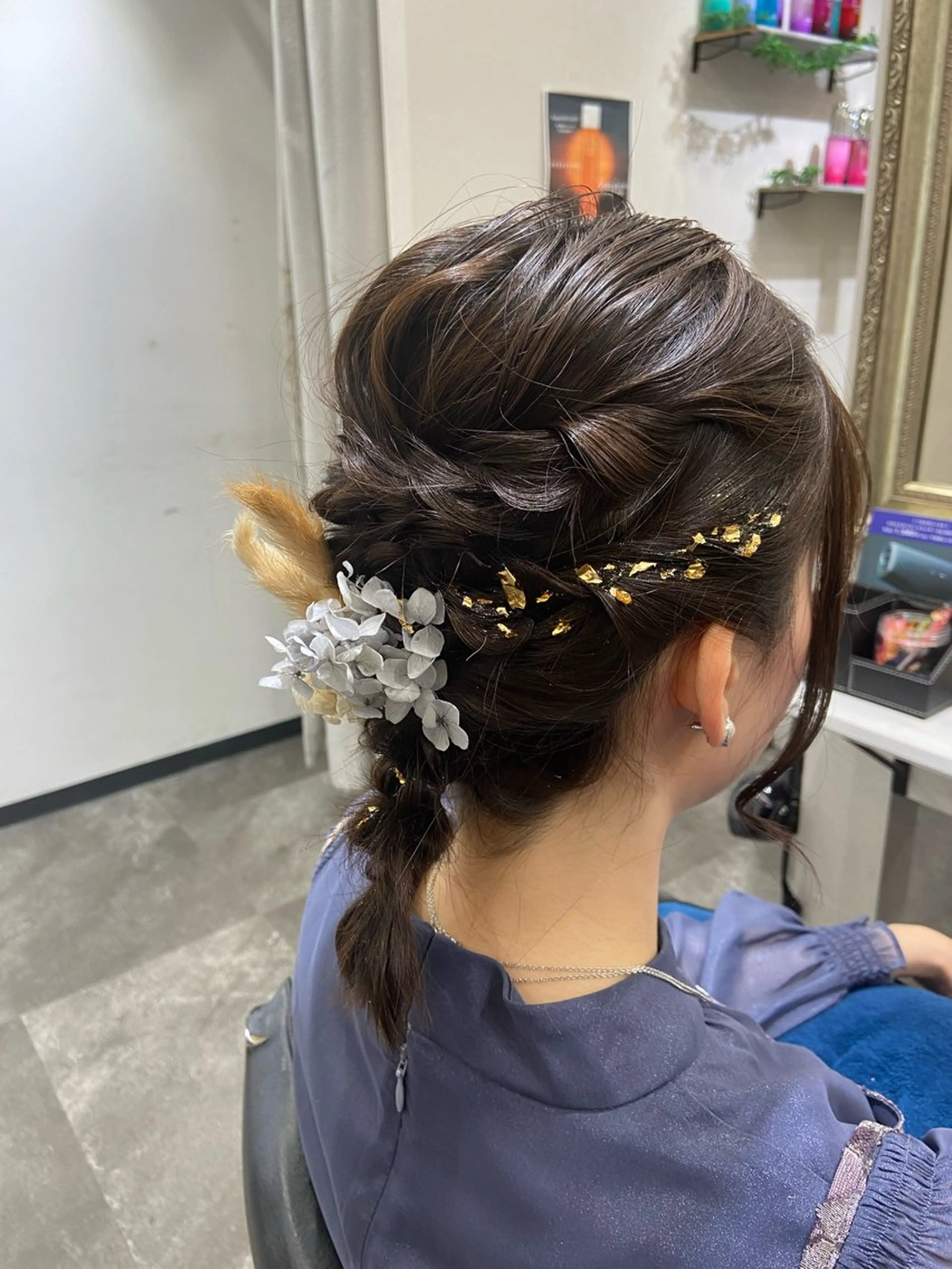 ミディアム ヘアアレンジ 籾木 美優のヘアスタイル