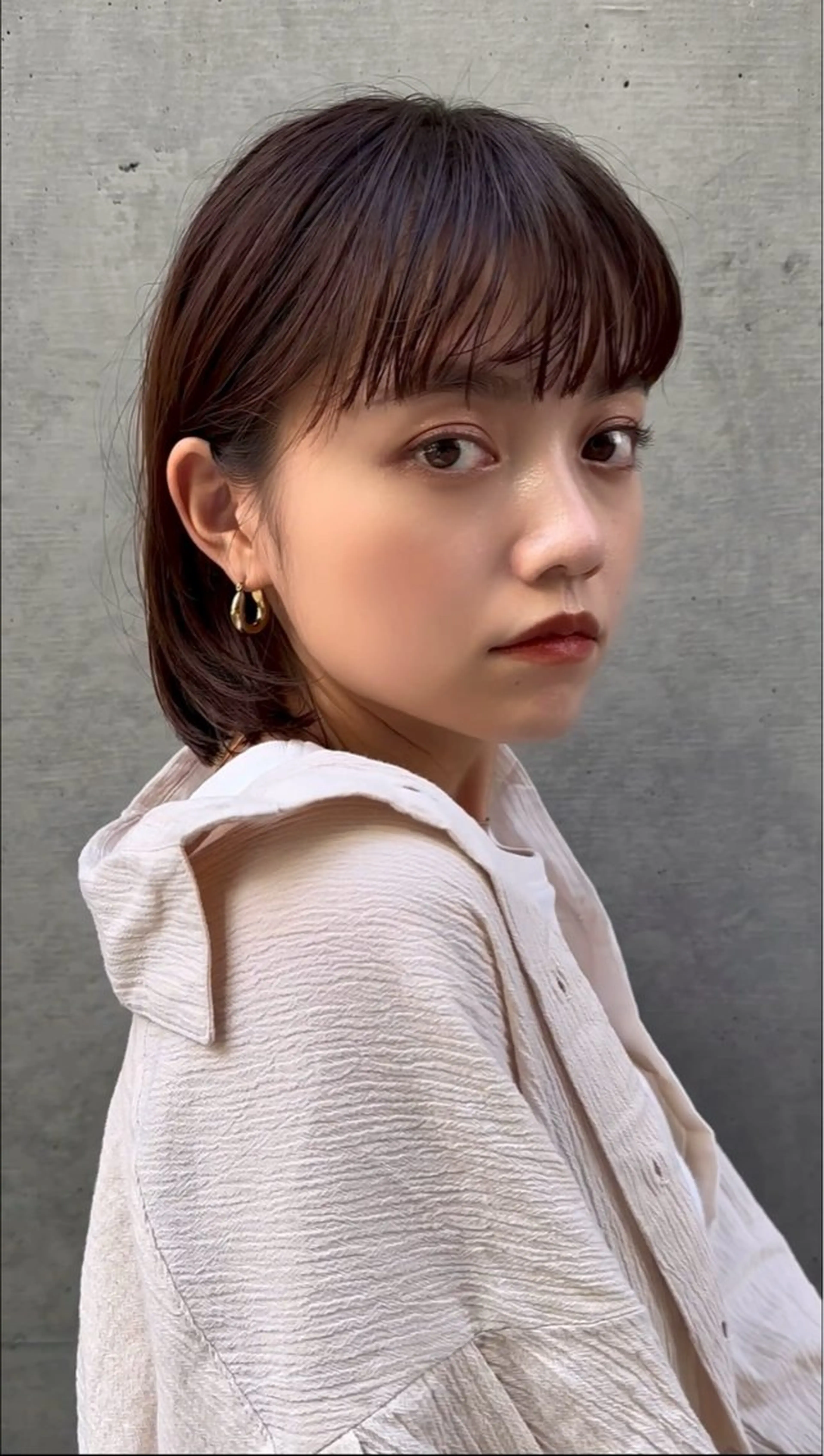 ミディアム カット ヘアカラー トリートメント ヘッドスパ レイヤーボブ/ 髪質改善/佐々木駿弥のヘアスタイル