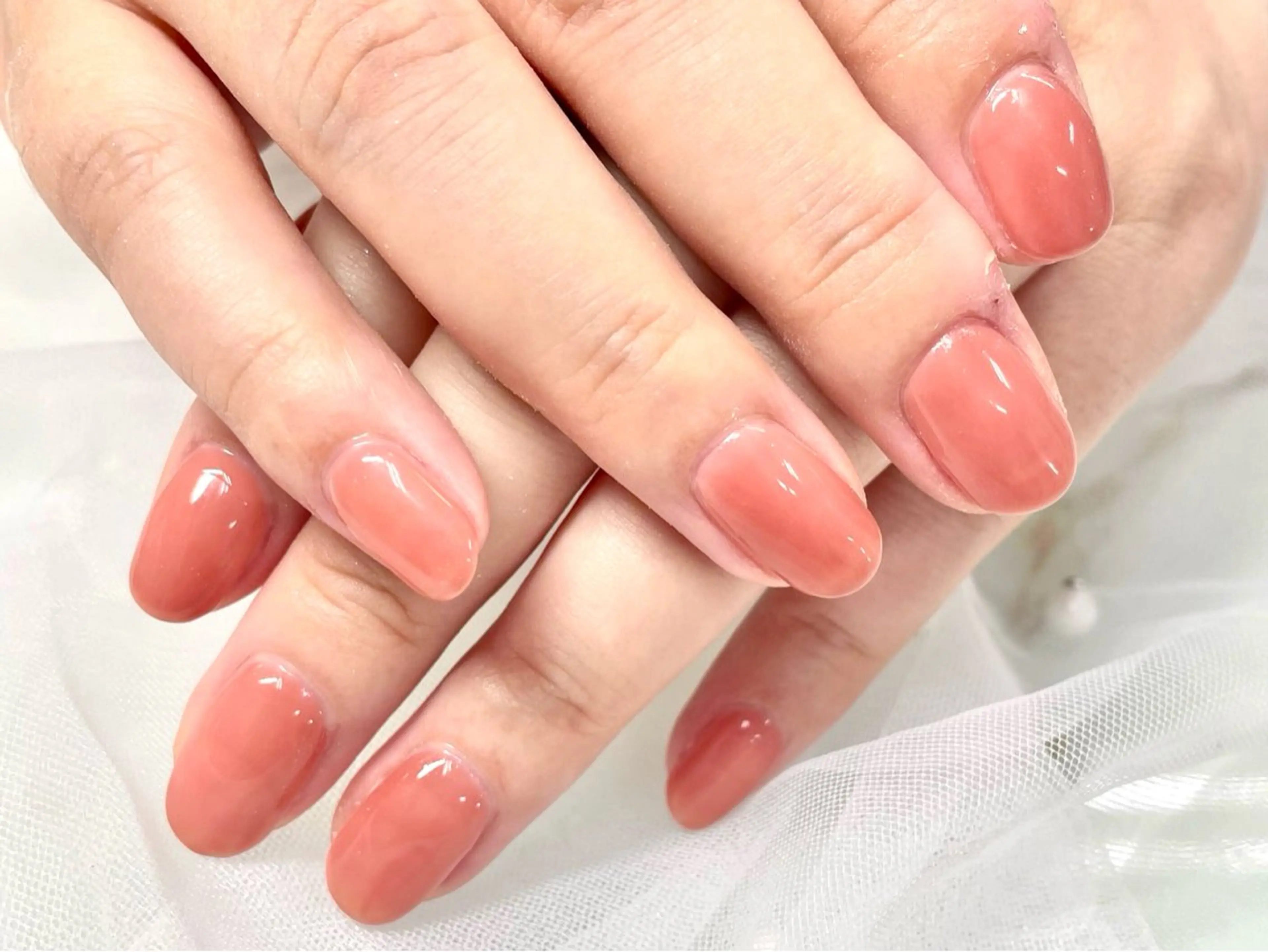 ネイル ジェルネイル マグネットネイル ニュアンスネイル ワンカラーネイル パラジェル ハンドネイル Nail Neige🐈🌙のネイルデザイン