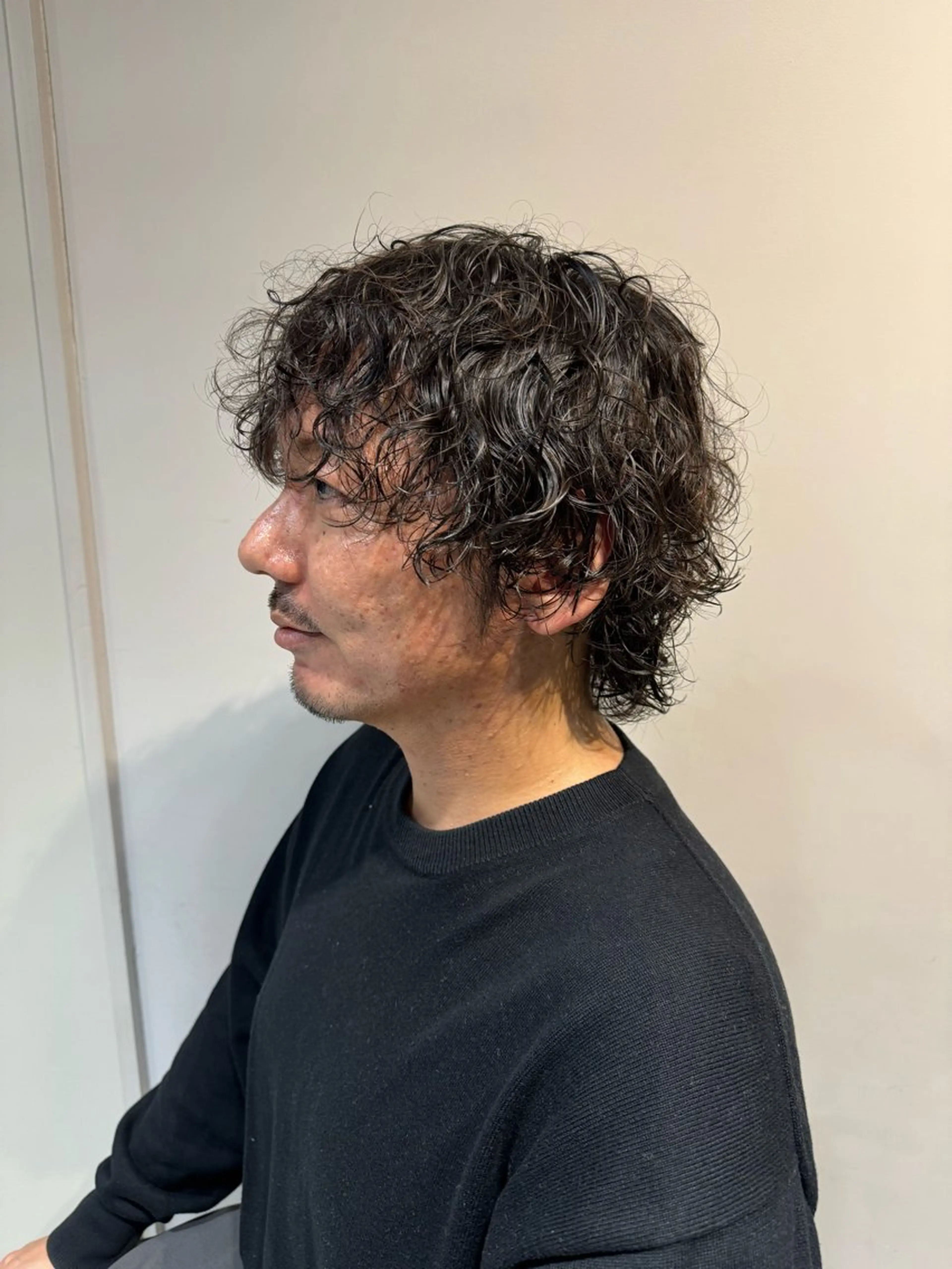 ミディアム パーマ メンズ ミディアムパーマ メンズパーマ カット パーマ トリートメント Dxxxx III所属・女性目線の大人 メンズ*Ayakaのヘアスタイル