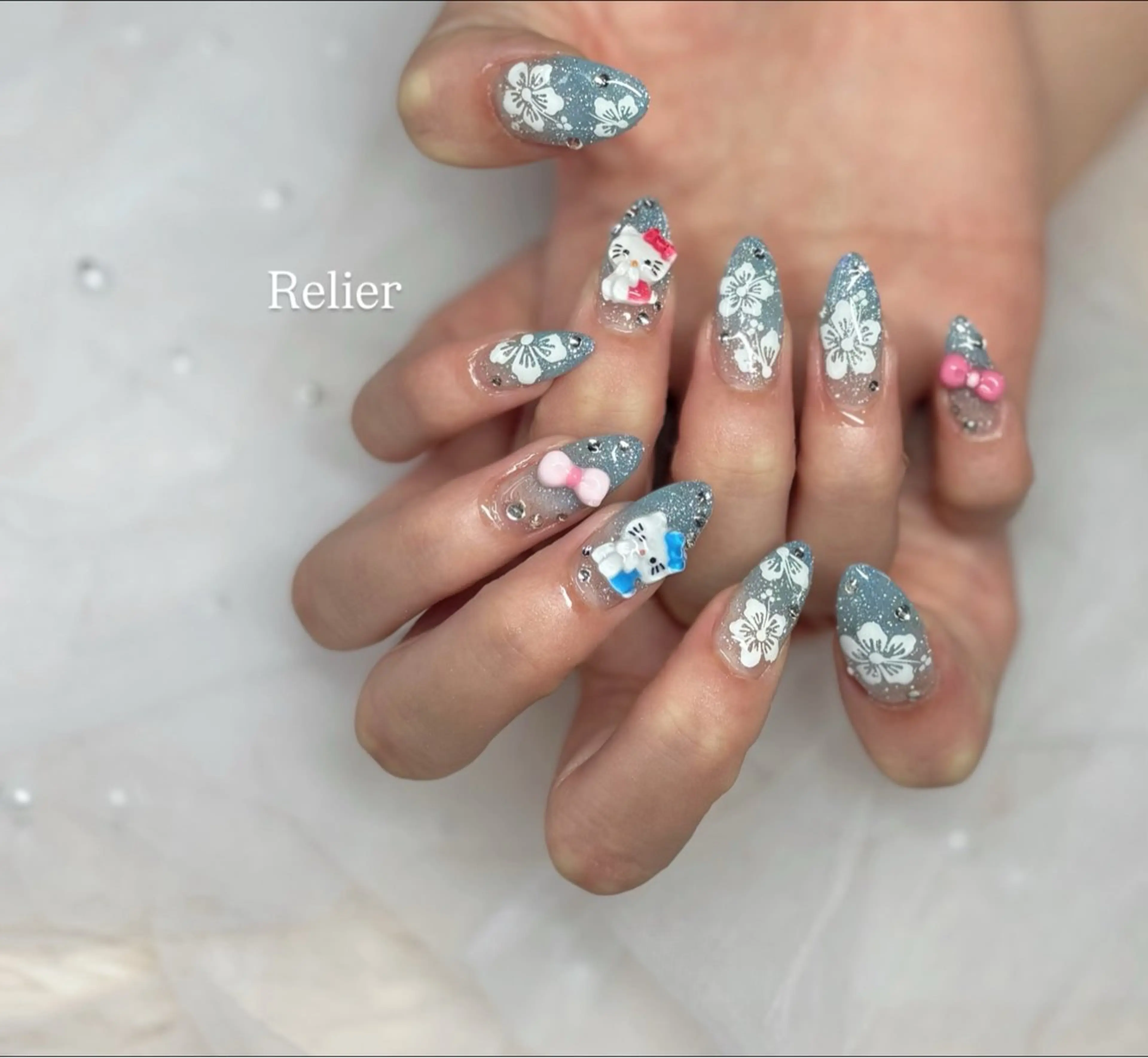 ネイル 持ち込み ネイルチップ Nail salon Relierのネイルデザイン