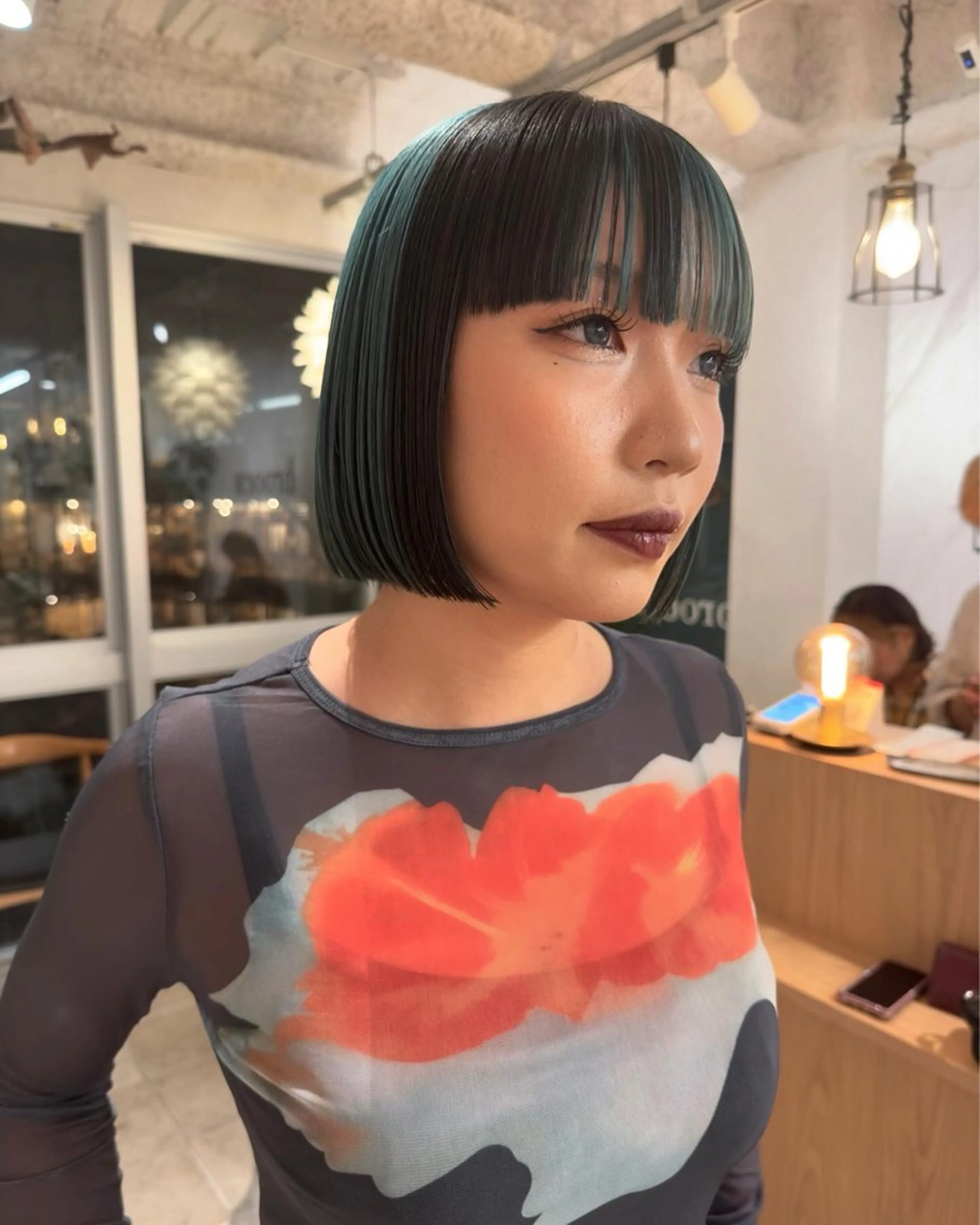 ショート カラー ブルーカラー broocH福岡所属・broocH 清水 駿【デザインカラー】のヘアスタイル