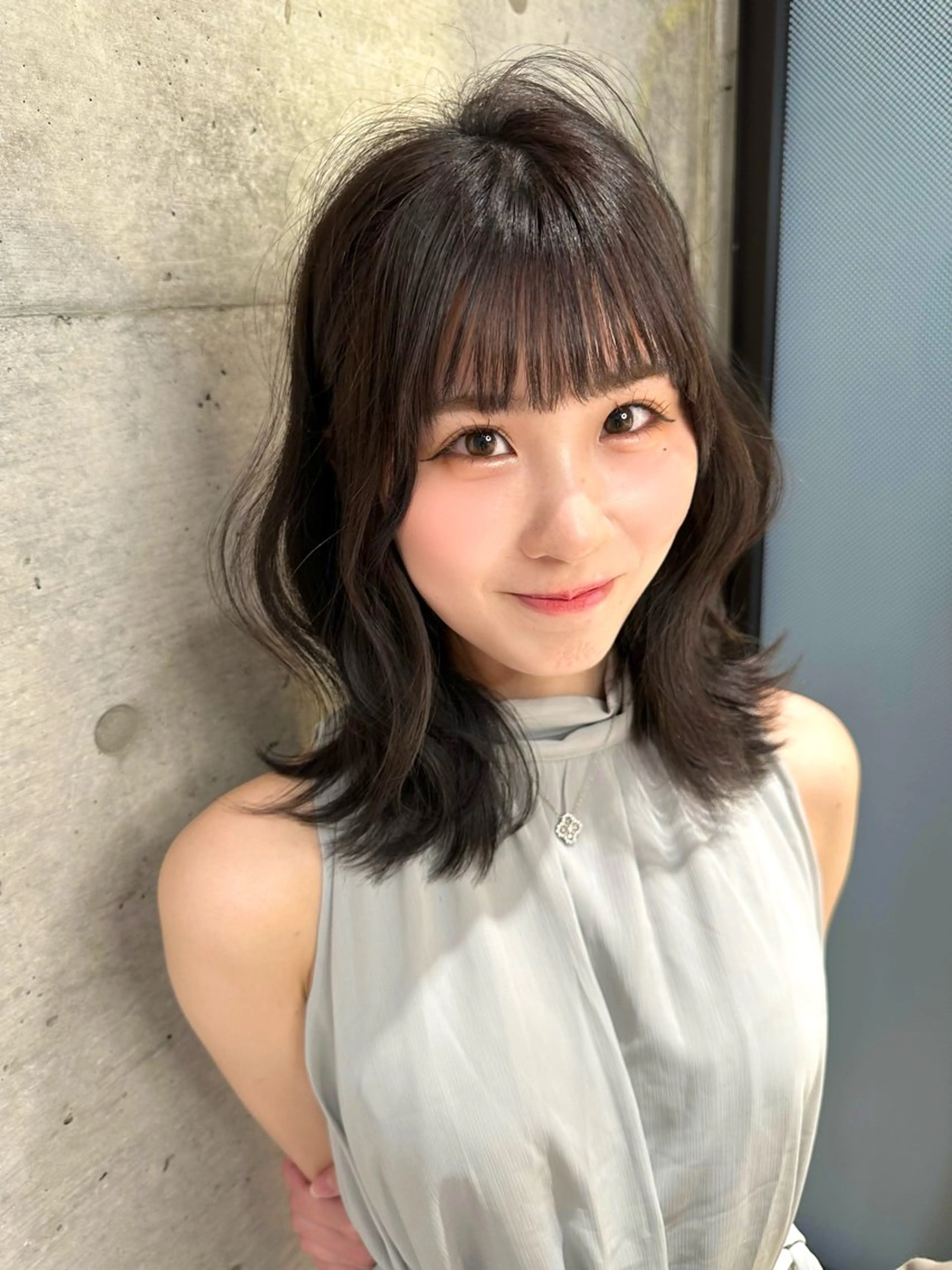 ミディアム カラー カット ヘアカラー トリートメント 《髪質改善✖️オリー ブ🧸》小嶋拓也のヘアスタイル