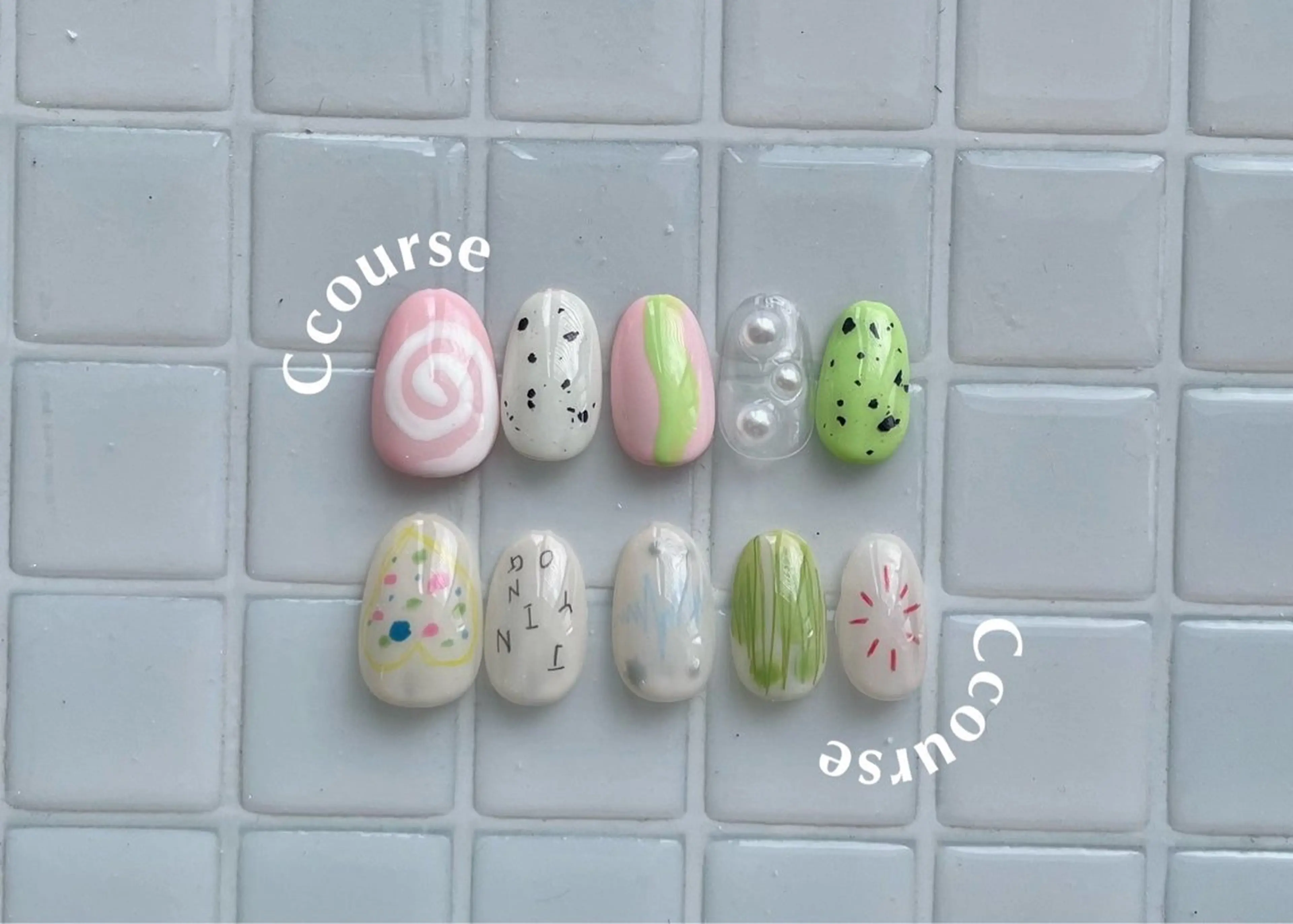 ネイル ハンドネイル 0203ムニムサン 💙Sayakaのネイルデザイン