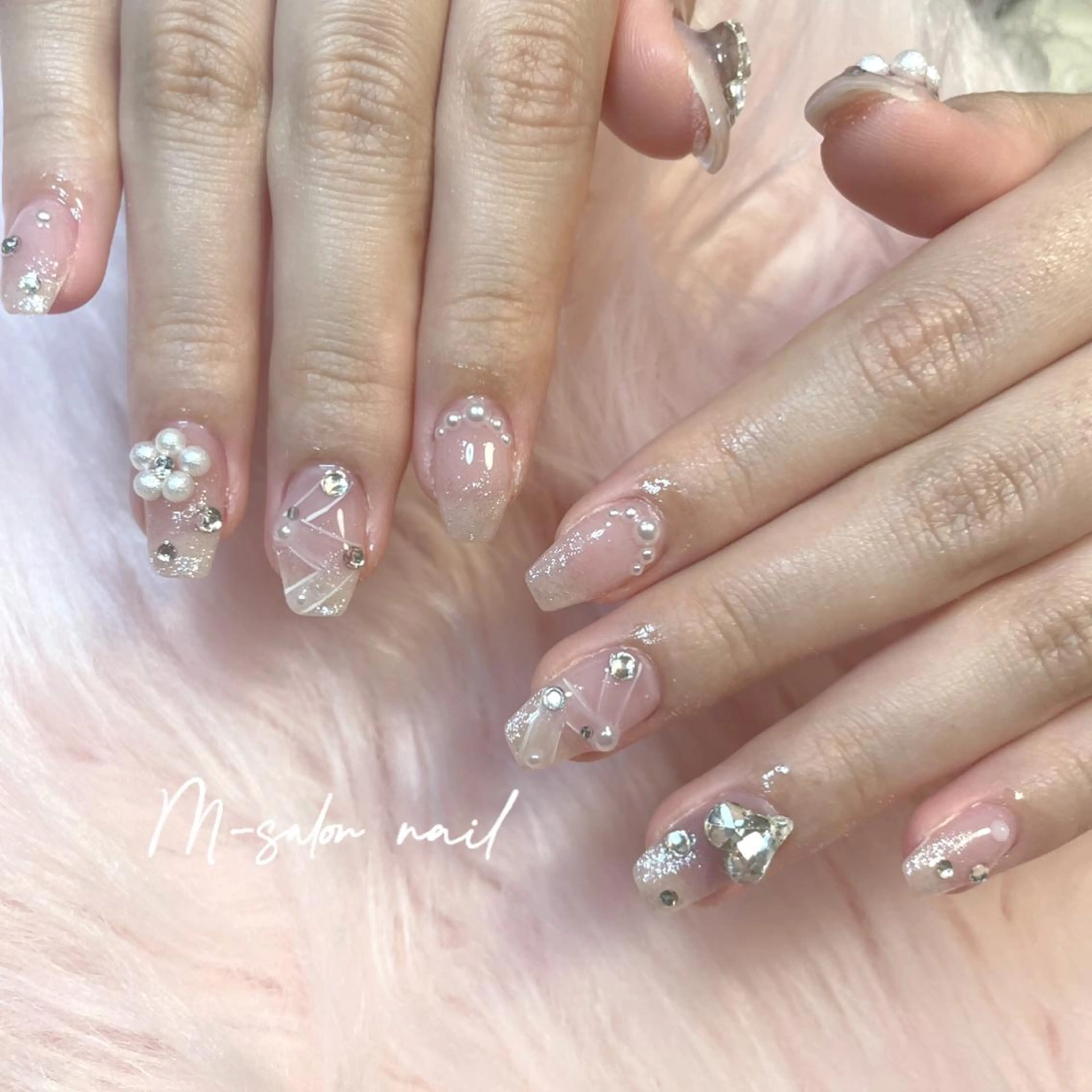 ネイル ハンドネイル 韓国/網紅/パーツ M-salonのネイルデザイン